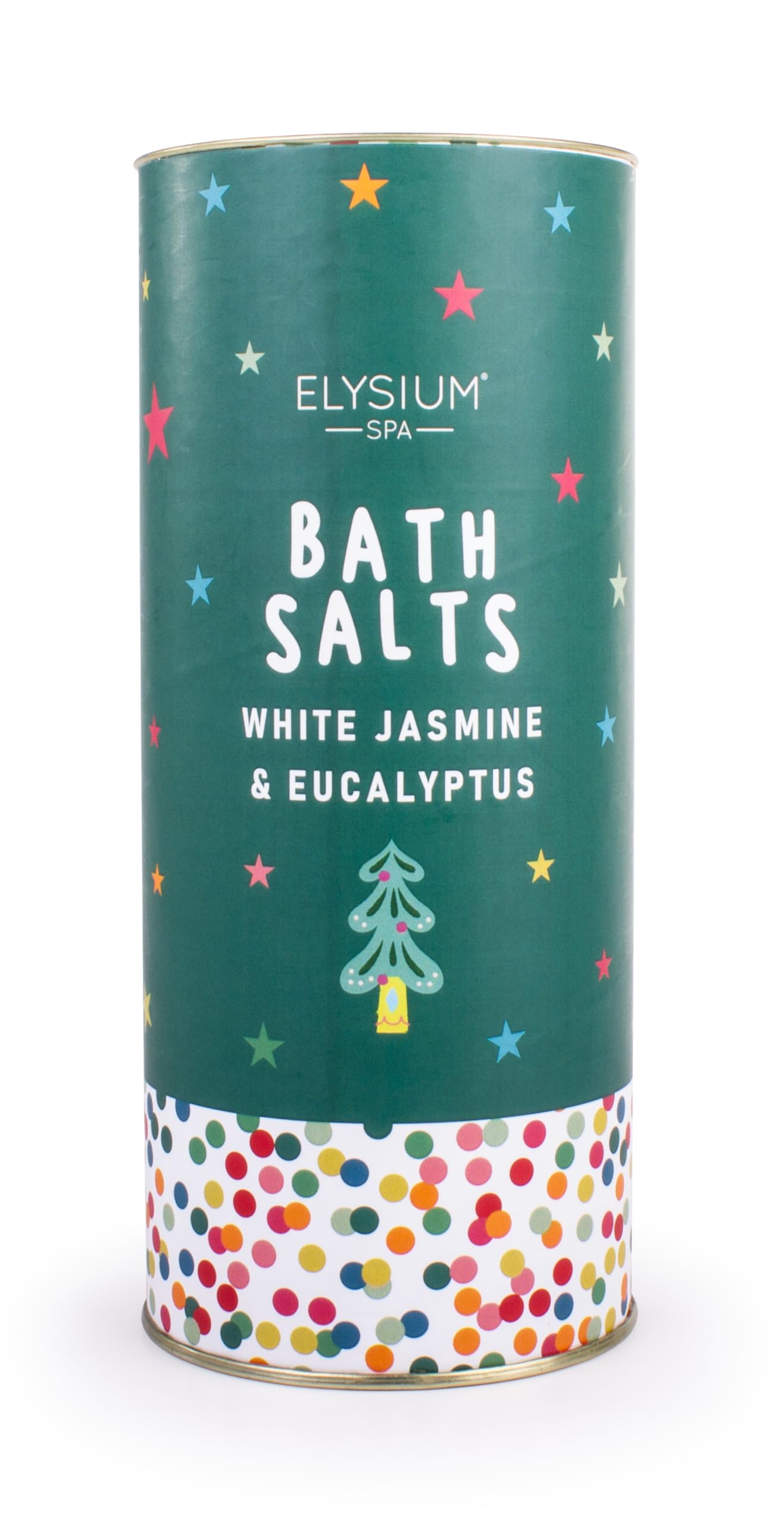 Elysium Spa Festive Bath Salts (600g) - Bergamot, Vetiver, Jasmine & Eucalyptus