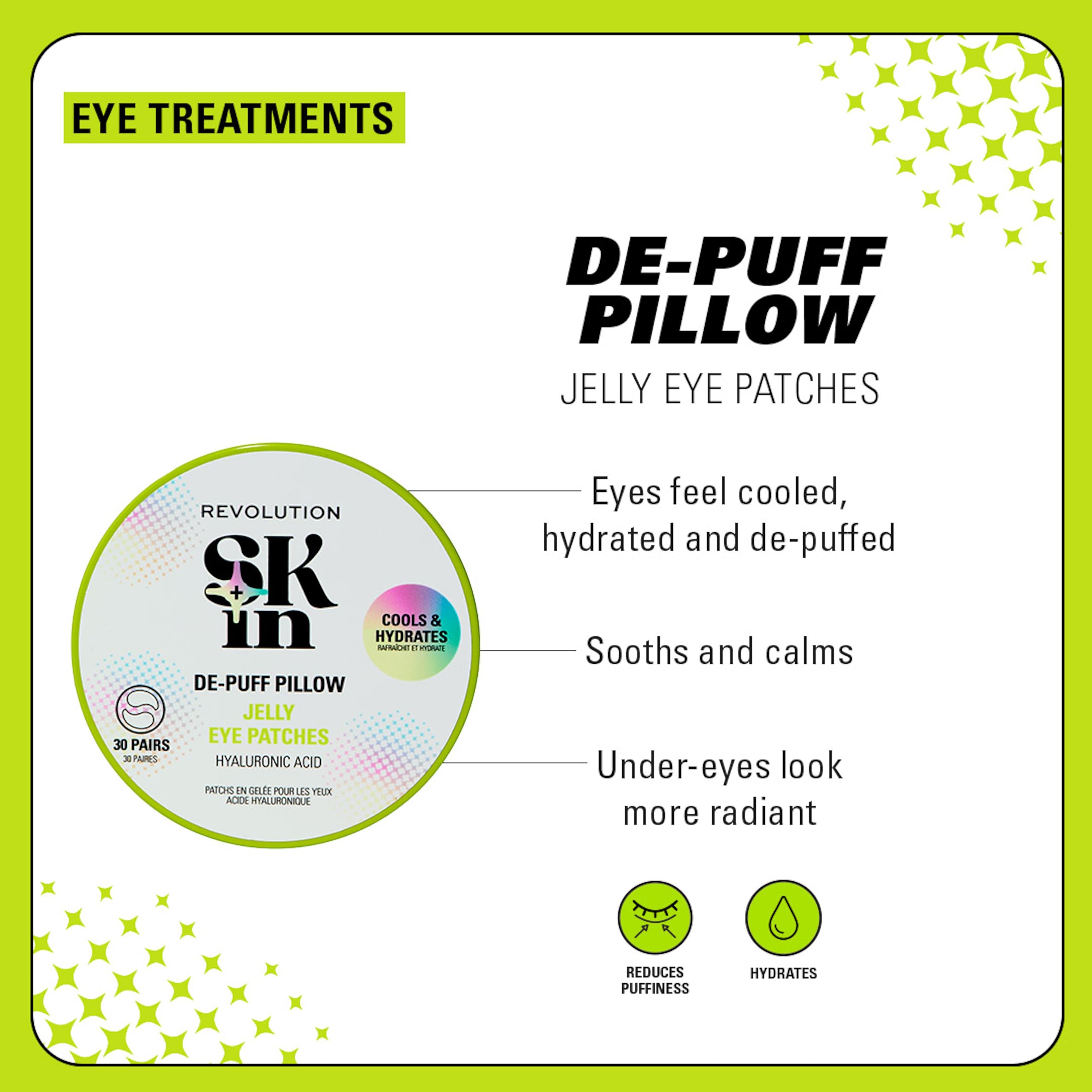 Revolution Skincare De-Puff Pillow Hyaluronic Acid Jelly Eye Patches 3