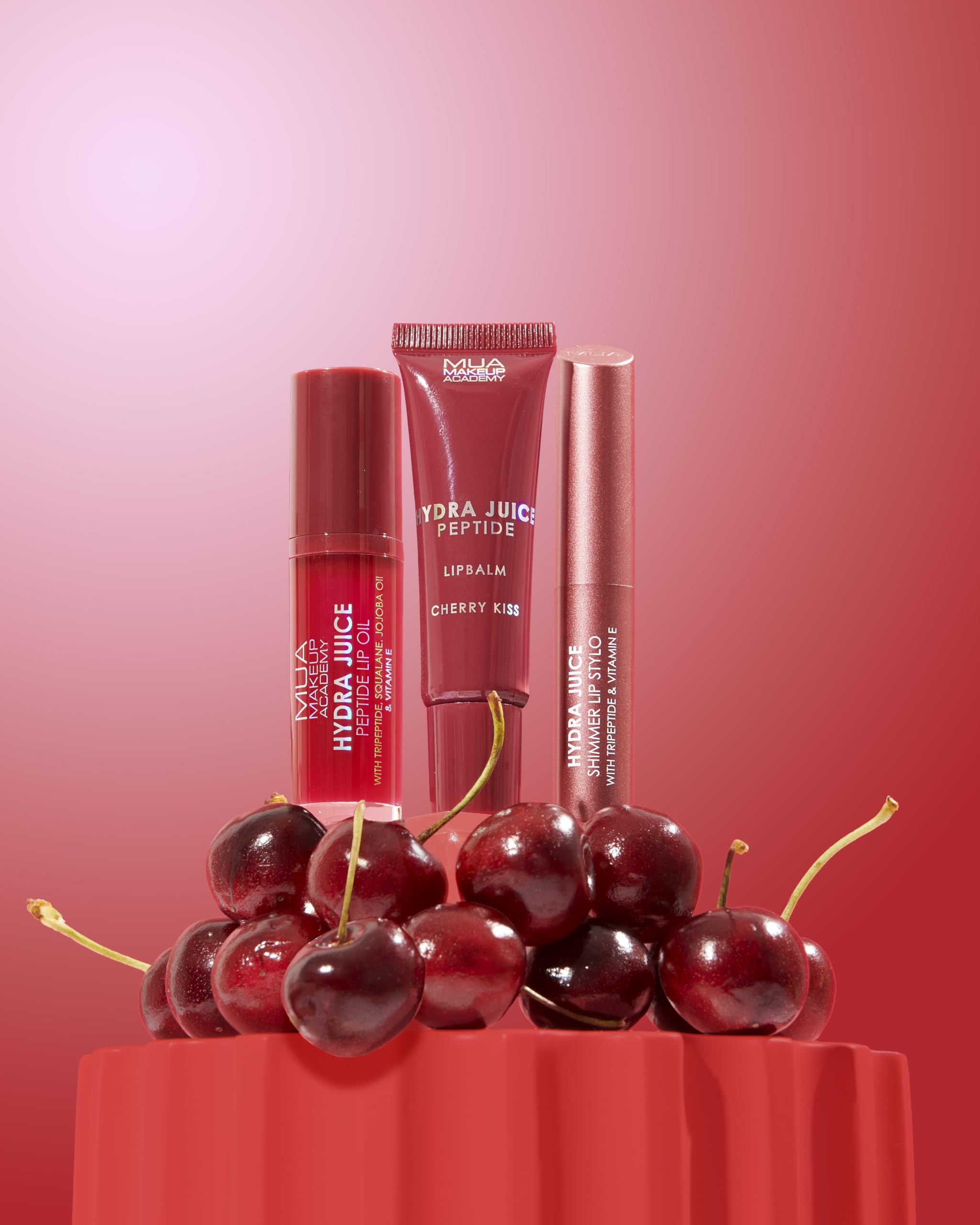 MUA Makeup Academy Hydra Juice Shimmer Peptide Lip Balm, Cherry Kiss, Vegan & Cruelty Free, 10 ml 6