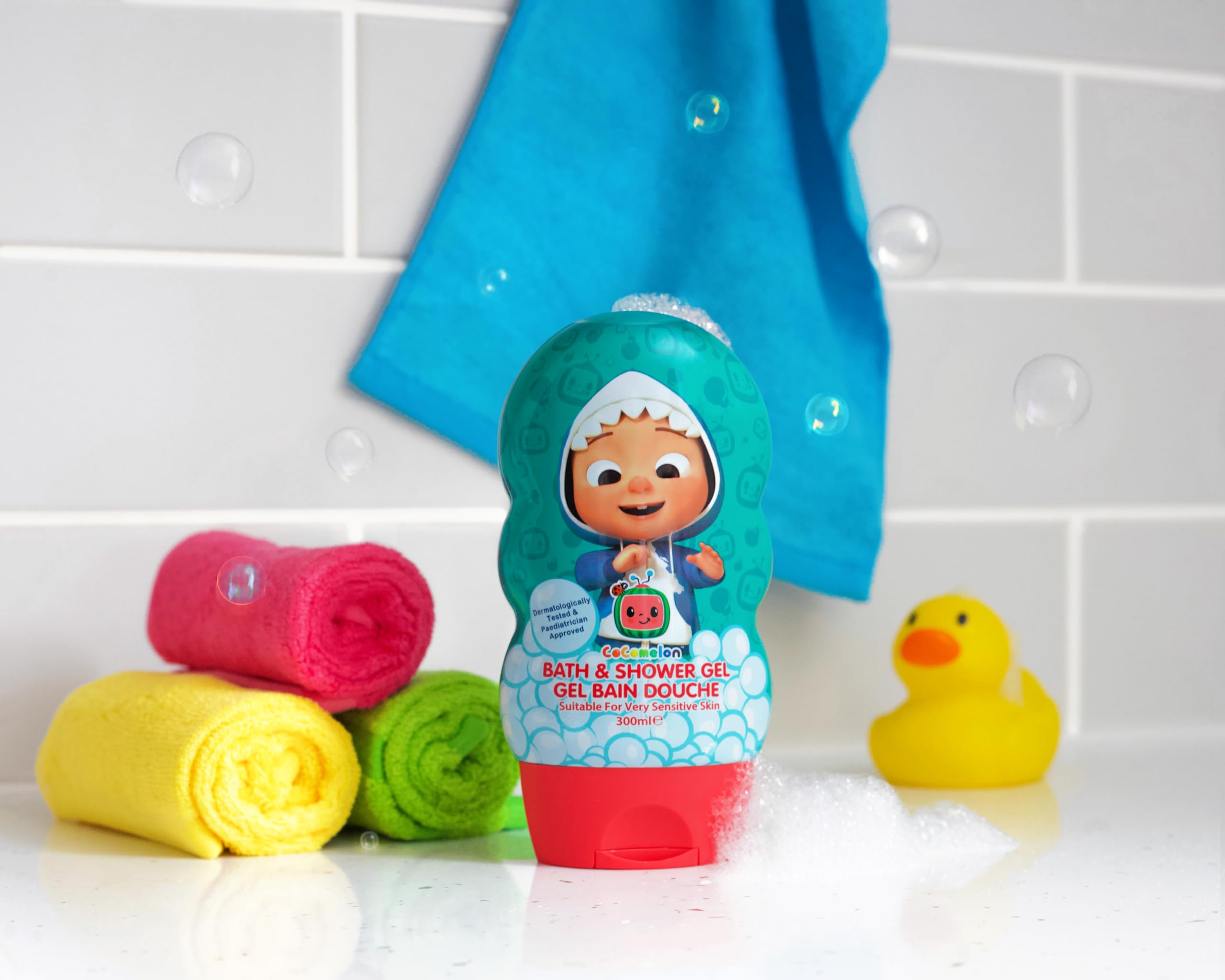 CoComelon Children's Bath & Shower Gel for Sensitive Skin, Paediatrician Approved