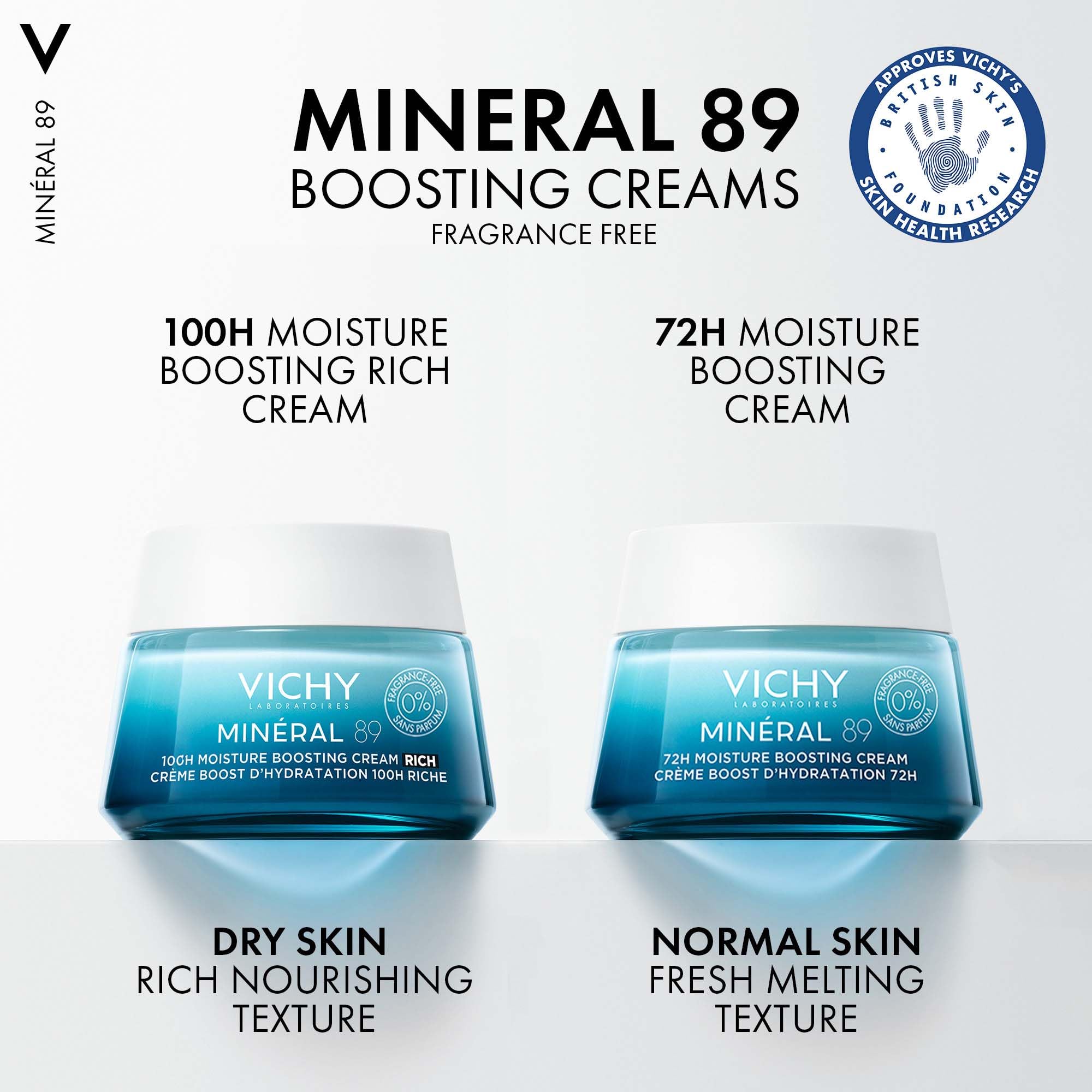 Vichy Minéral 89 100H Moisture Boosting Rich Cream with Hyaluronic Acid 5