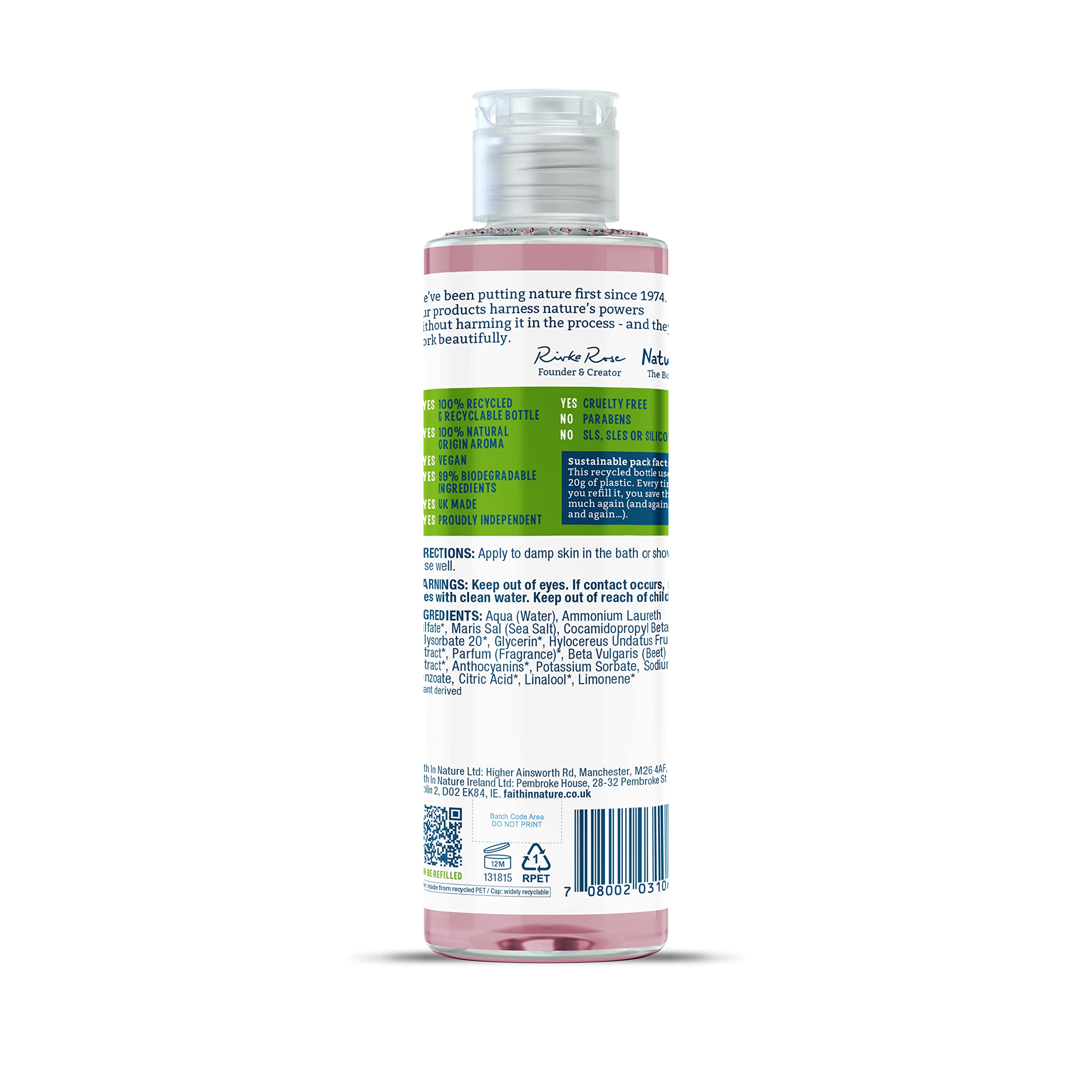 FAITH IN NATURE Revitalising Dragon Fruit Body Wash, 300 ml, Vegan & Cruelty Free 3