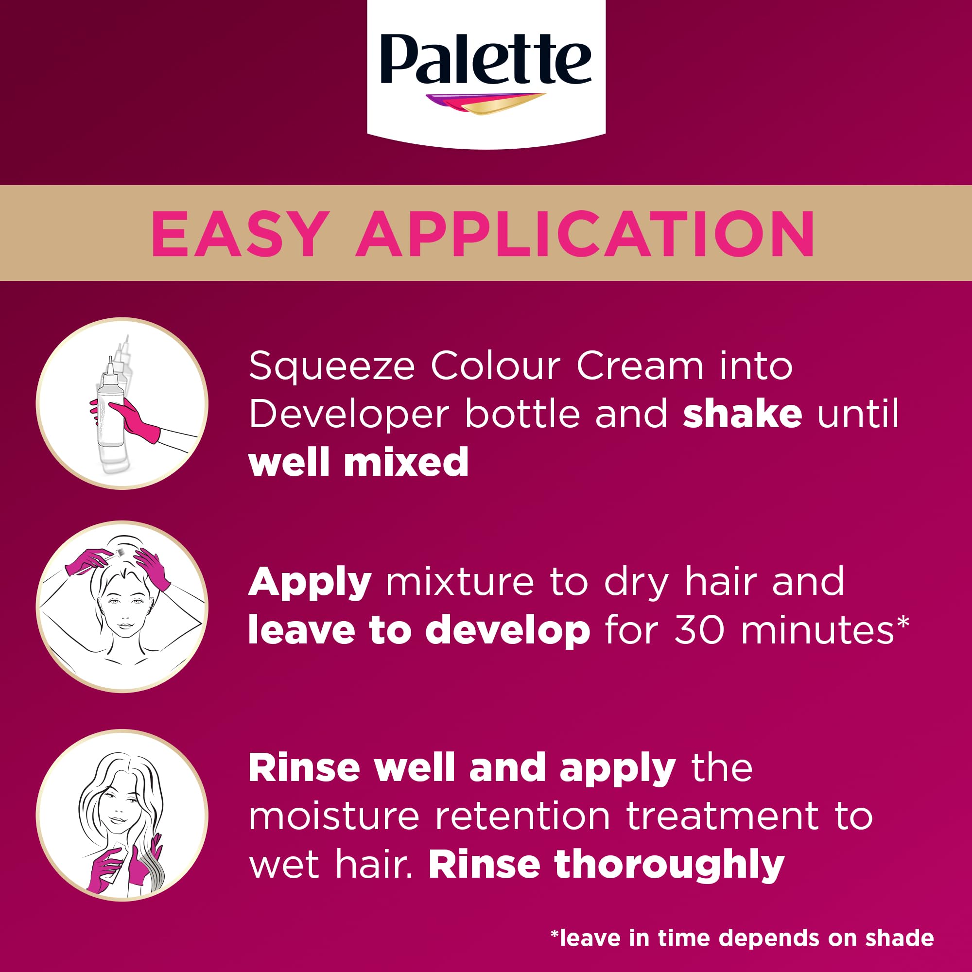 Palette Deluxe Creme Colouration 1-1 Blue Black Permanent Hair Dye with Moisture Treatment 5