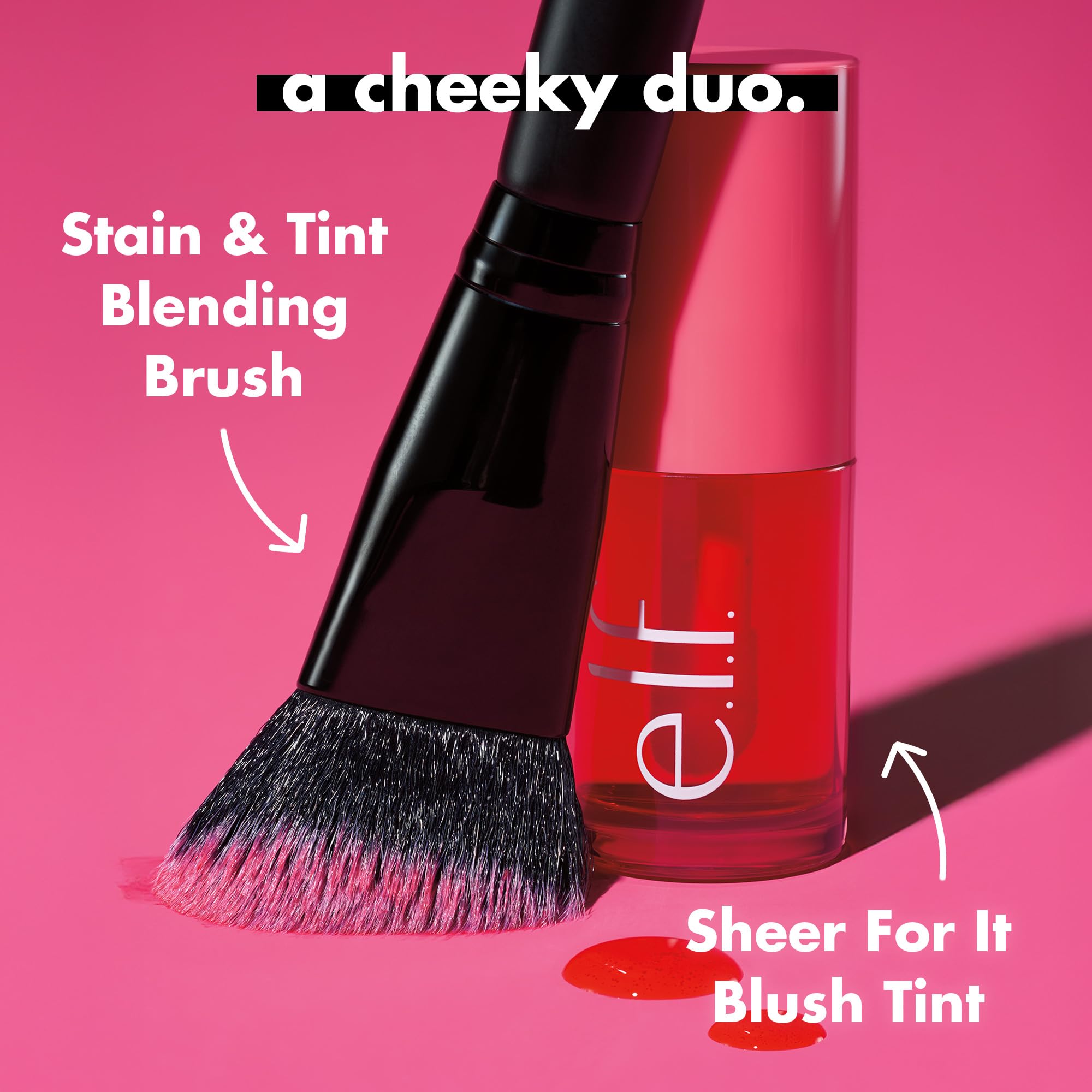 e.l.f. Stain & Tint Blending Brush for Liquid Blush and Cheek Tints 4