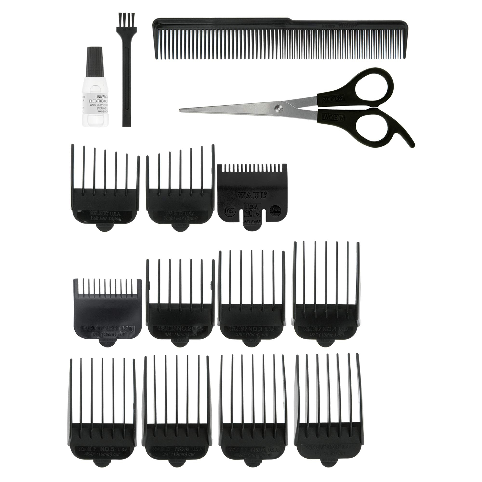 Wahl Cord/Cordless Rechargeable Hair Clipper with 11 Attachment Combs 4