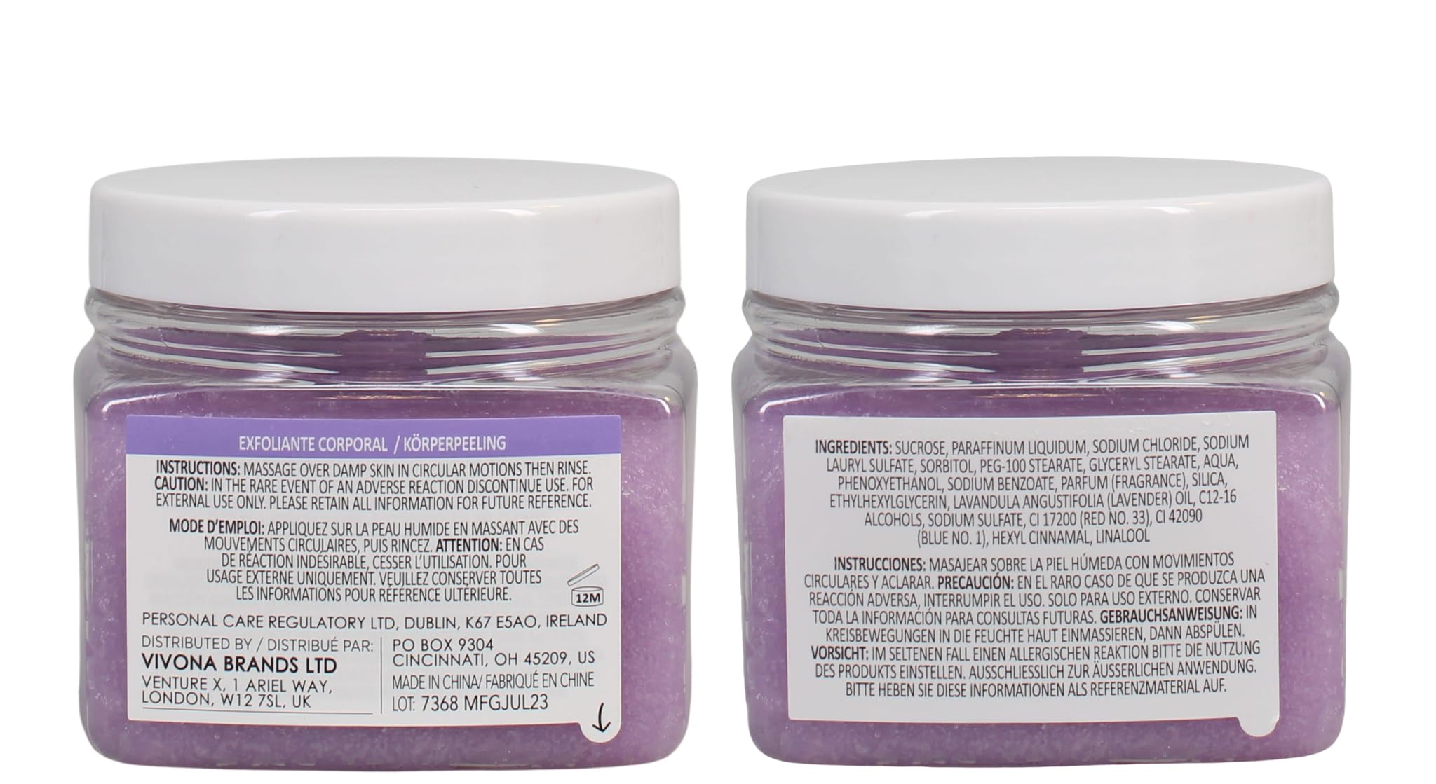 Sunday Rain Sleep Easy Polishing Body Scrub with Calming Lavender for Dry Skin, 265g