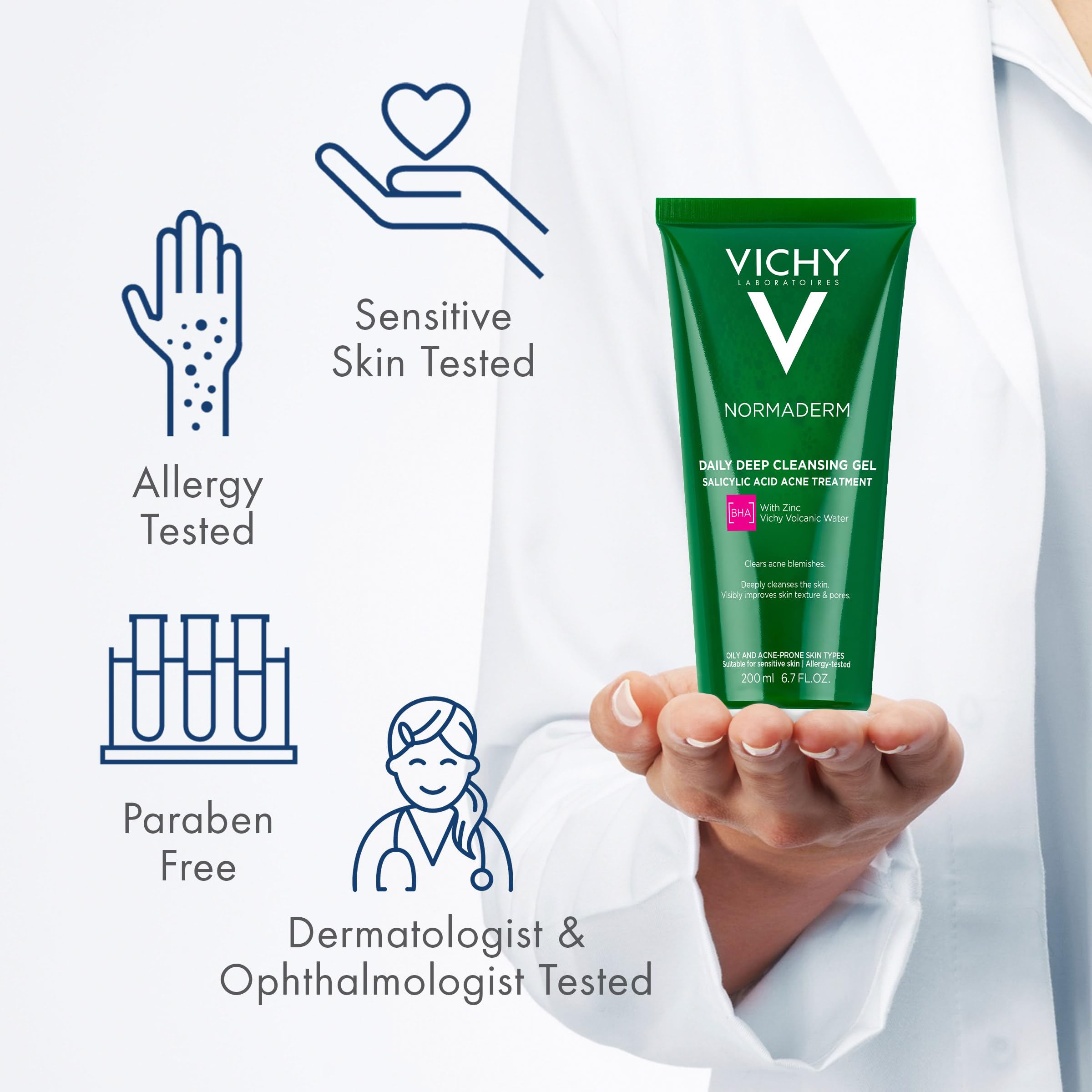 Vichy Normaderm Intensive Purifying Cleanser for Blemish-Prone Skin 5