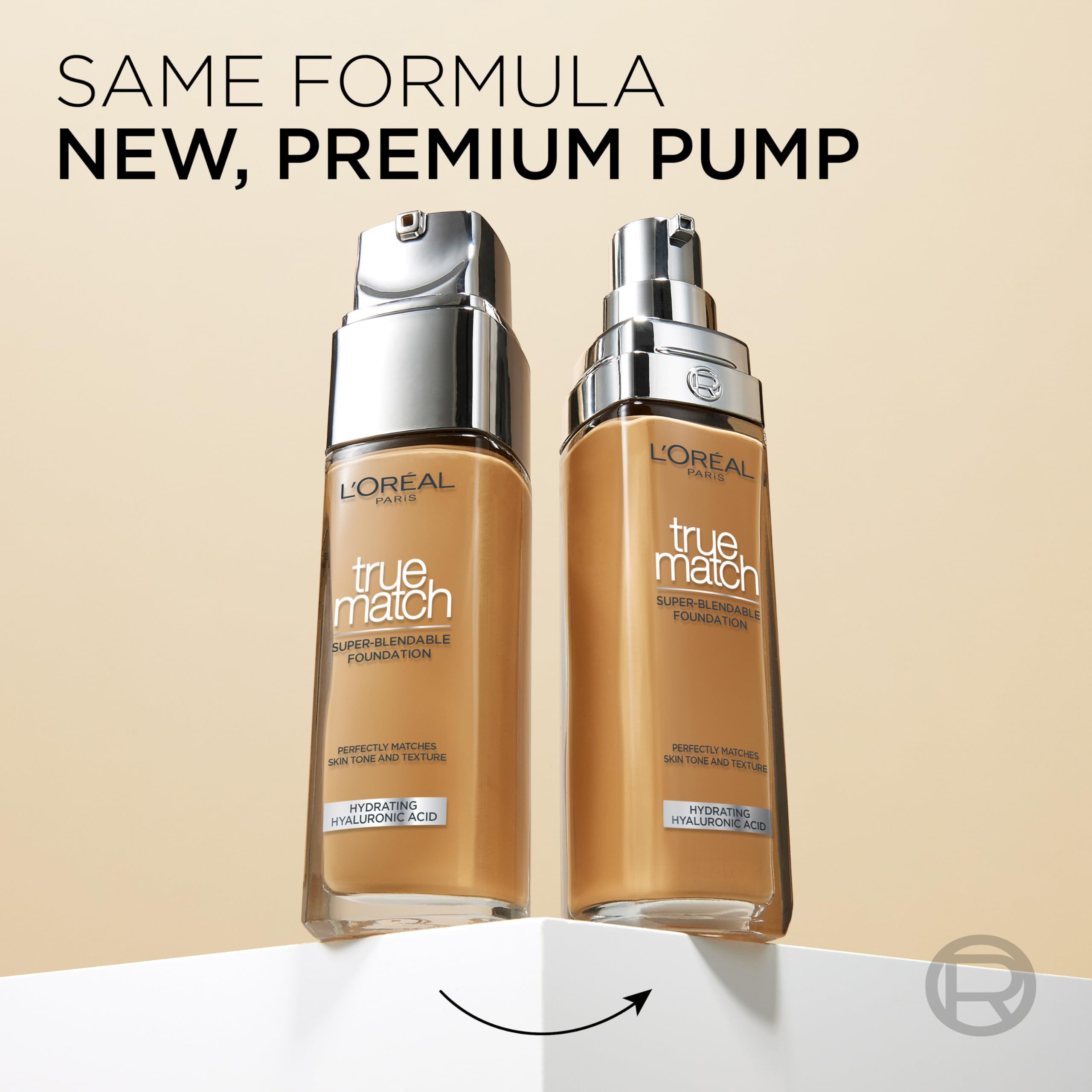 L'Oréal Paris True Match Hautpflege-Flüssig-Foundation mit Hyaluronsäure, LSF 16, Farbton 4,5W 3