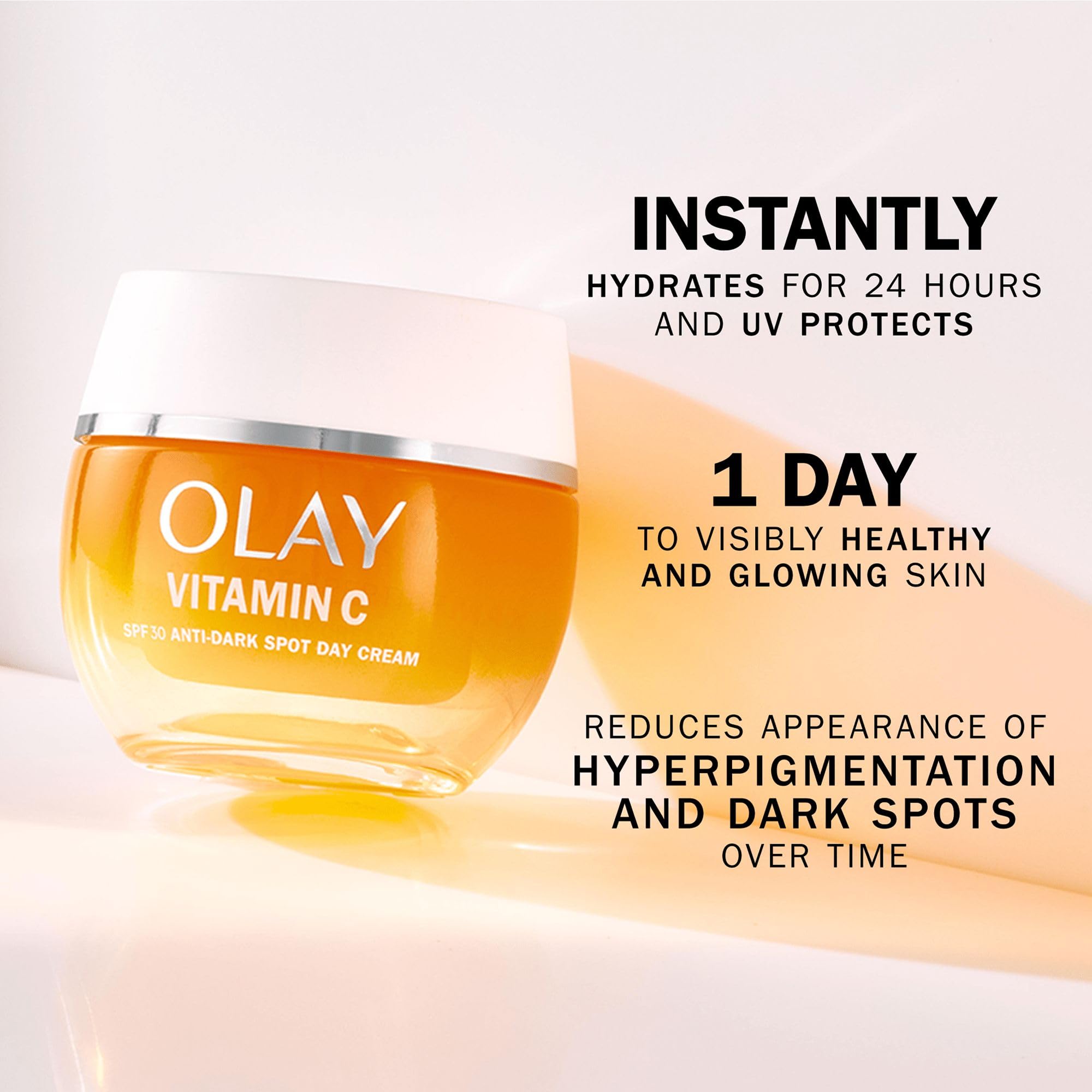 Olay Power of Radiance Geschenkset: Vitamin C Anti-Pigmentflecken Tagescreme LSF 30 (50 ml) + Retinol 24 Nachtcreme (50 ml), für strahlend schöne Haut bei Frauen 5