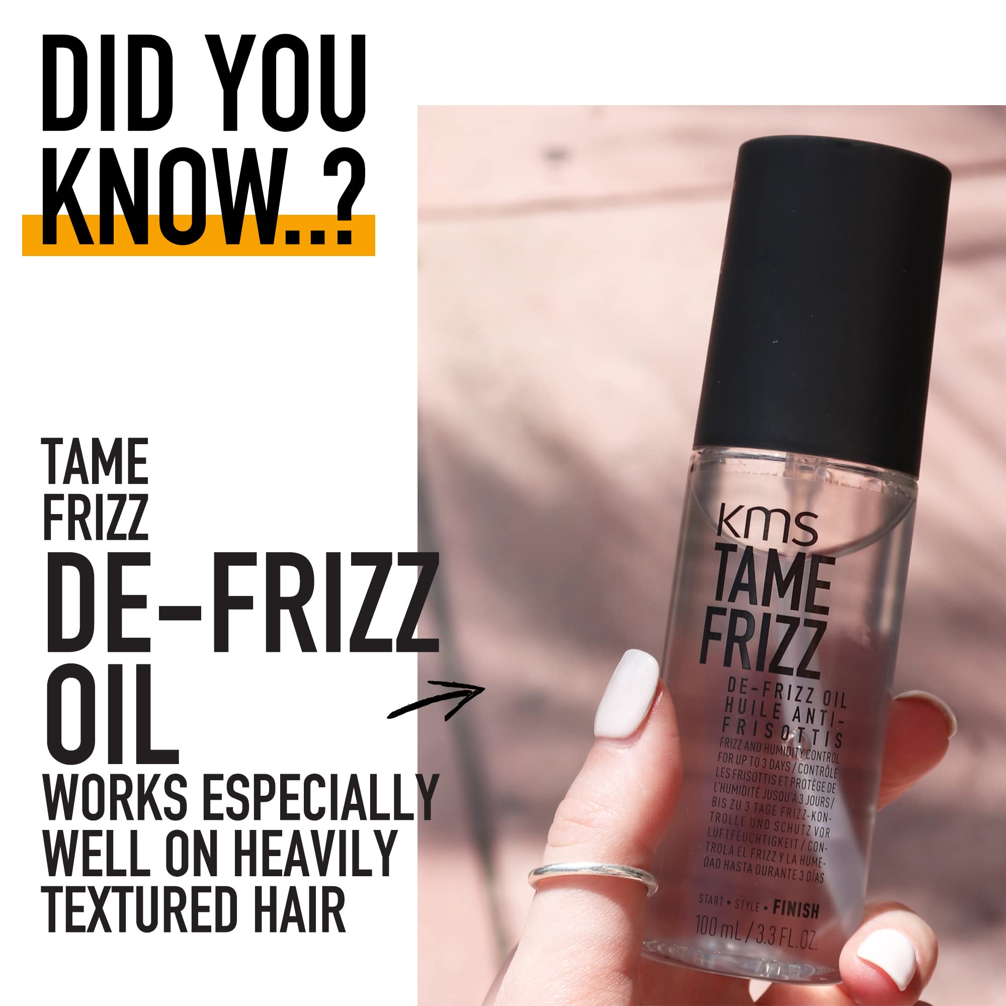 KMS TAMEFRIZZ De-Frizz Hair Oil for Medium to Thick, Coarse Hair (100 ml) 6