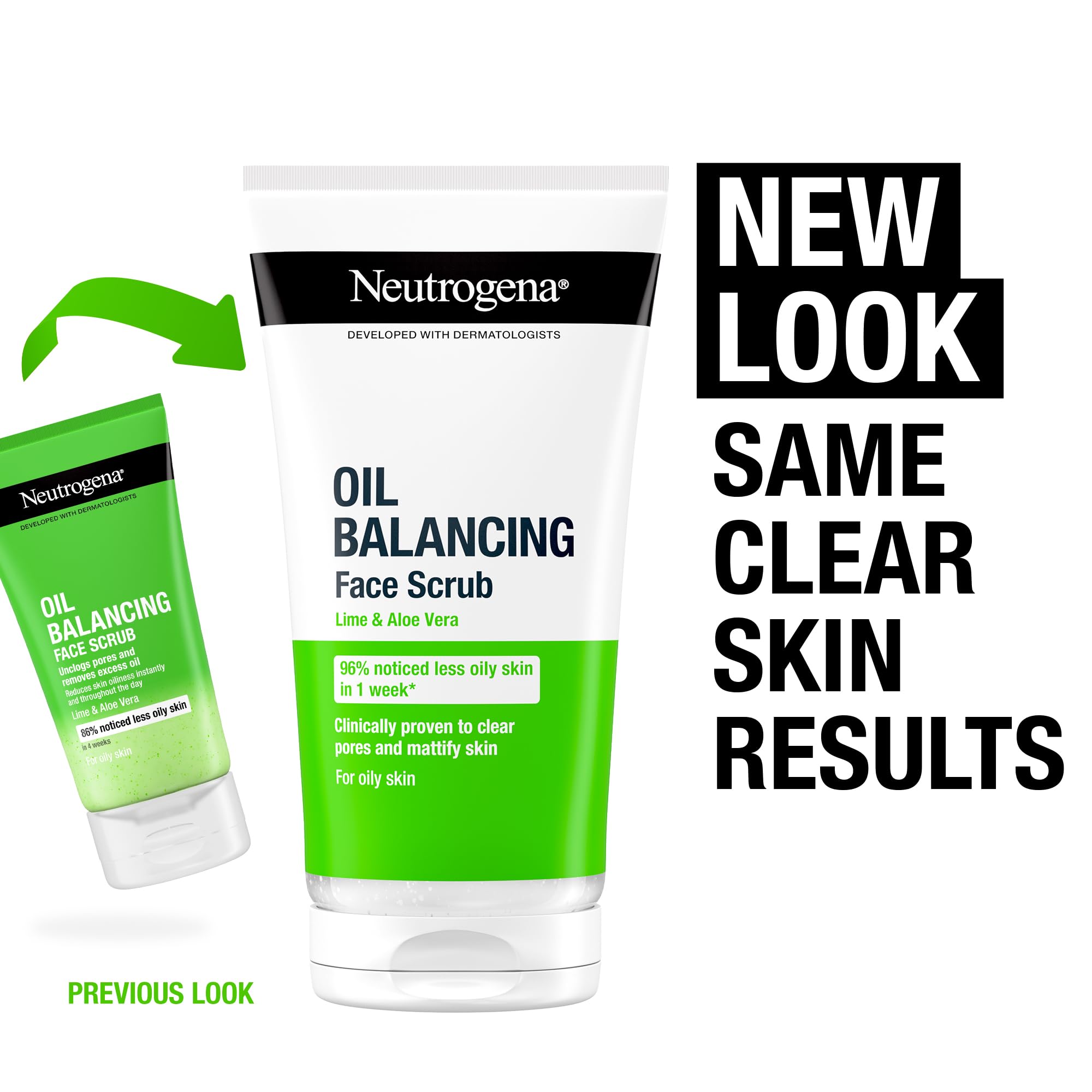 Neutrogena Oil Balancing Daily Exfoliator with Lime & Aloe Vera, 150ml 5