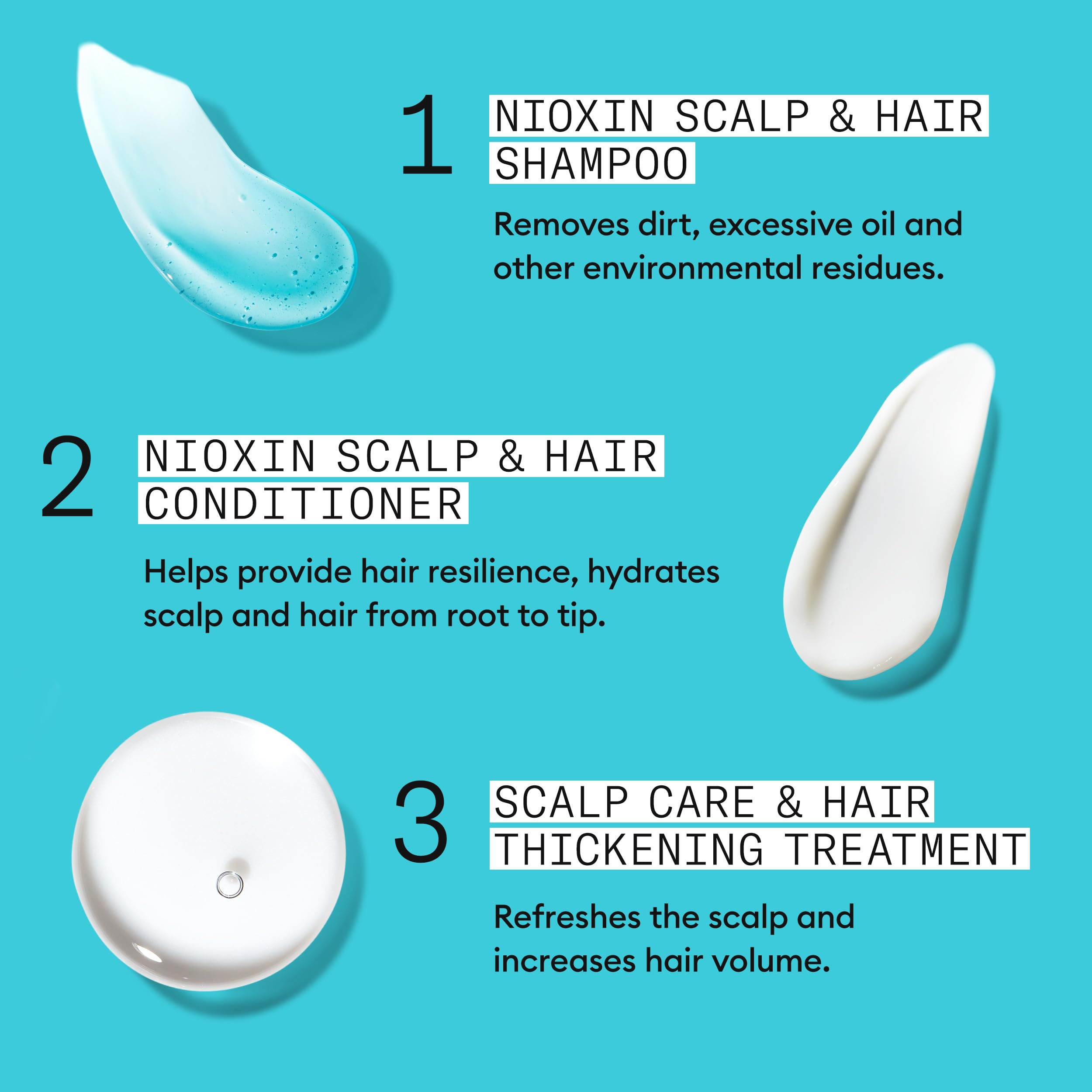 NIOXIN Scalp + Hair Thickening System 3 Loyalty Kit for Coloured, Dry, Damaged Hair 8