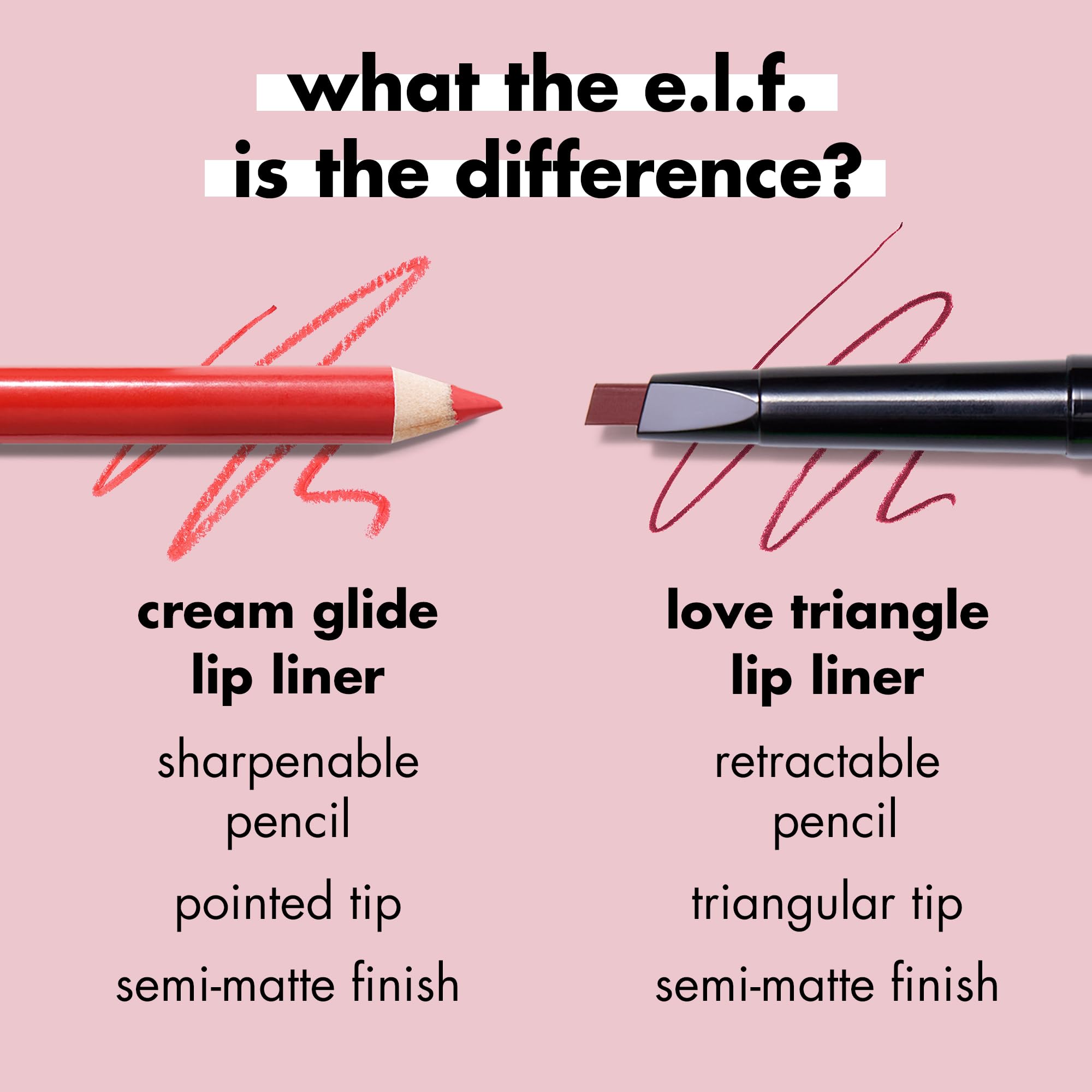 e.l.f. Cream Glide Lip Liner - Pinky Swear for Defining and Sculpting Lips 4