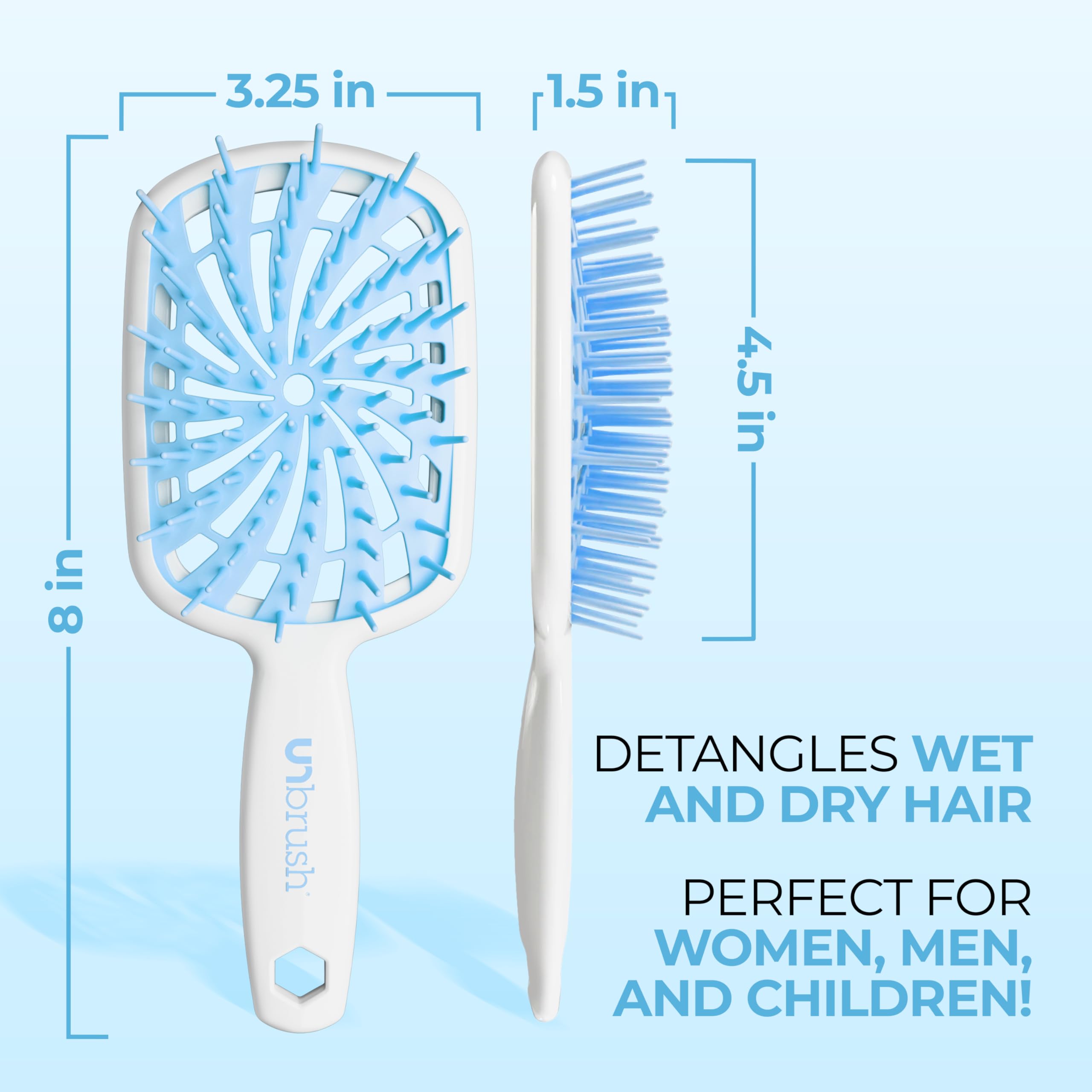 FHI Heat UNbrush Plus Detangling Brush for Curly, Fine, and Fragile Hair with 84 UltraFlex Bristles 5