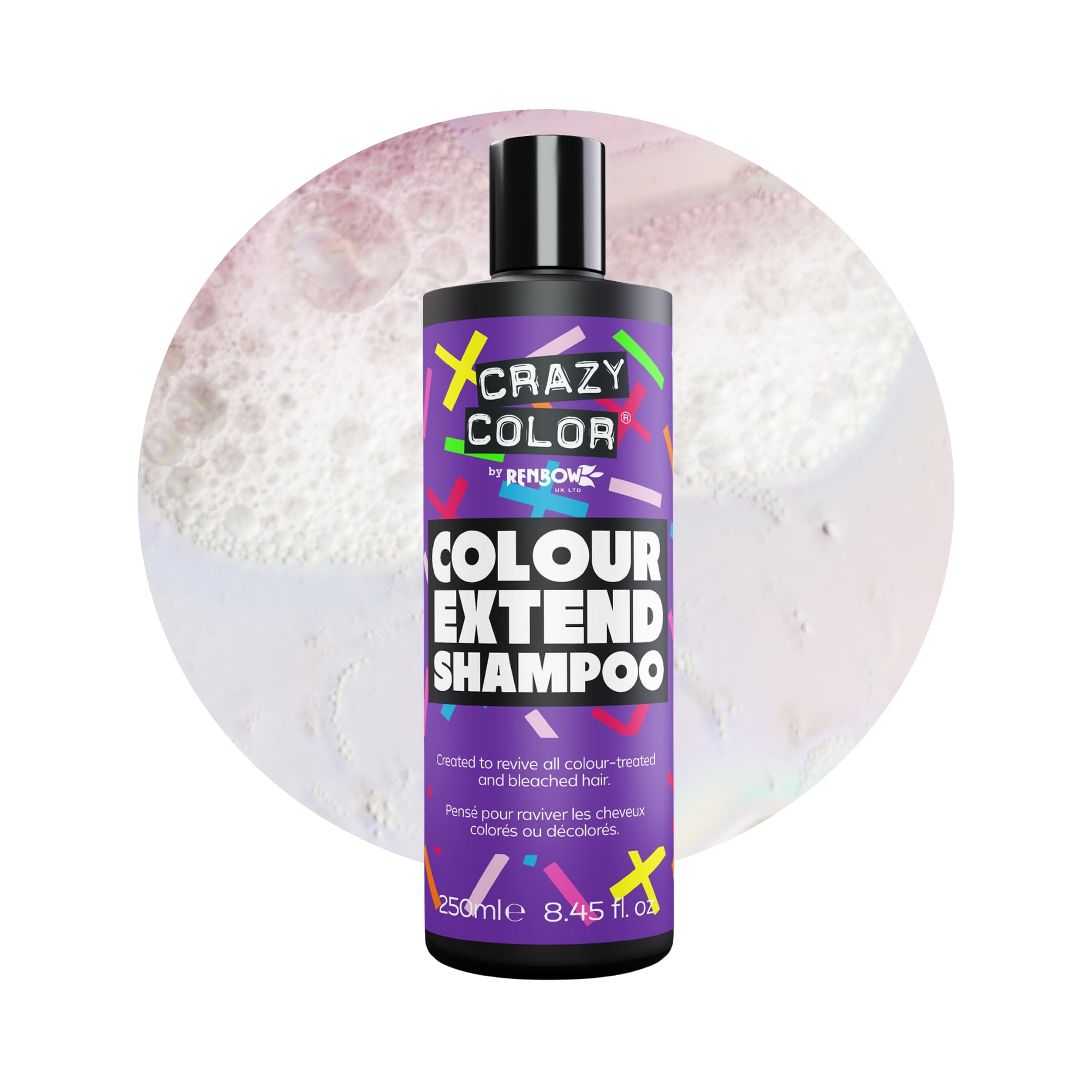Crazy Color Extend Colour Safe Shampoo for Bleached, Dyed & Damaged Hair, 250 ml