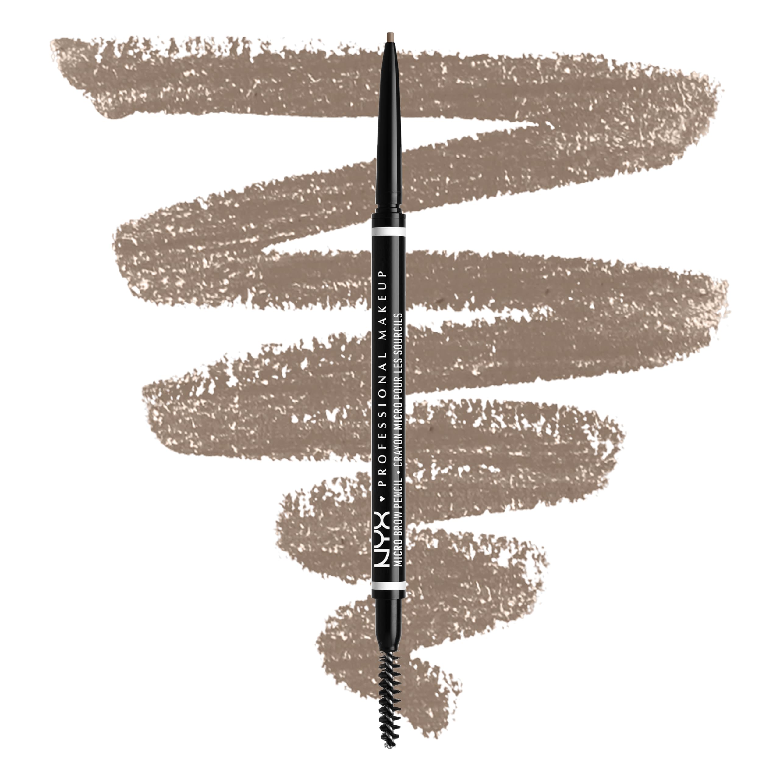 NYX Professional Makeup Micro Brow Pencil with Ultra-Thin Tip and Spoolie Brush