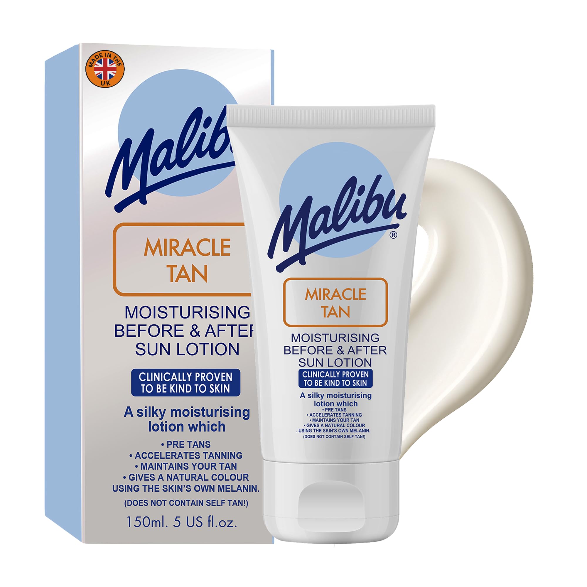 Malibu Miracle Tan Moisturising Before and After Sun Lotion, 150ml with Citrus Flavonoids 1