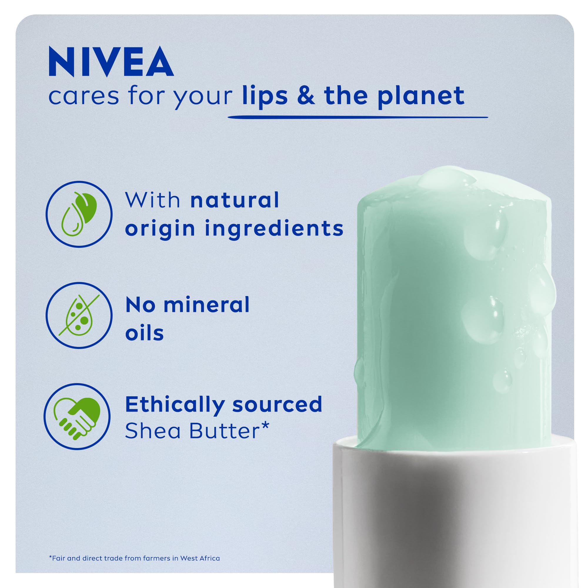 NIVEA 2in1 Aloe Vera Lip Scrub (4.8g) with Vitamin E for Deep Moisture 5