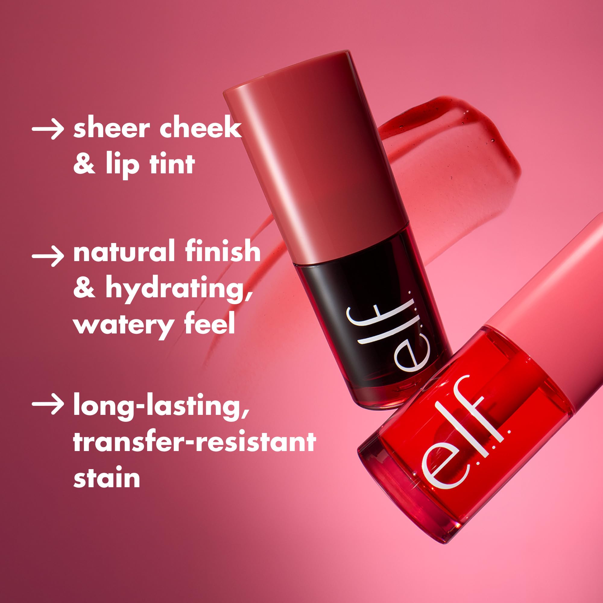e.l.f. Sheer For It Multi-Use Long-Lasting Blush Tint for Lips and Cheeks