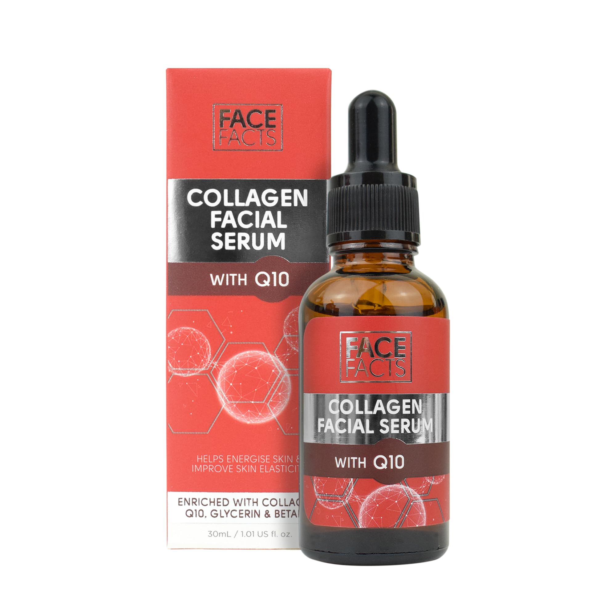 Face Facts Collagen Q10 Facial Serum with Ubiquinone for Elasticity and Fine Lines