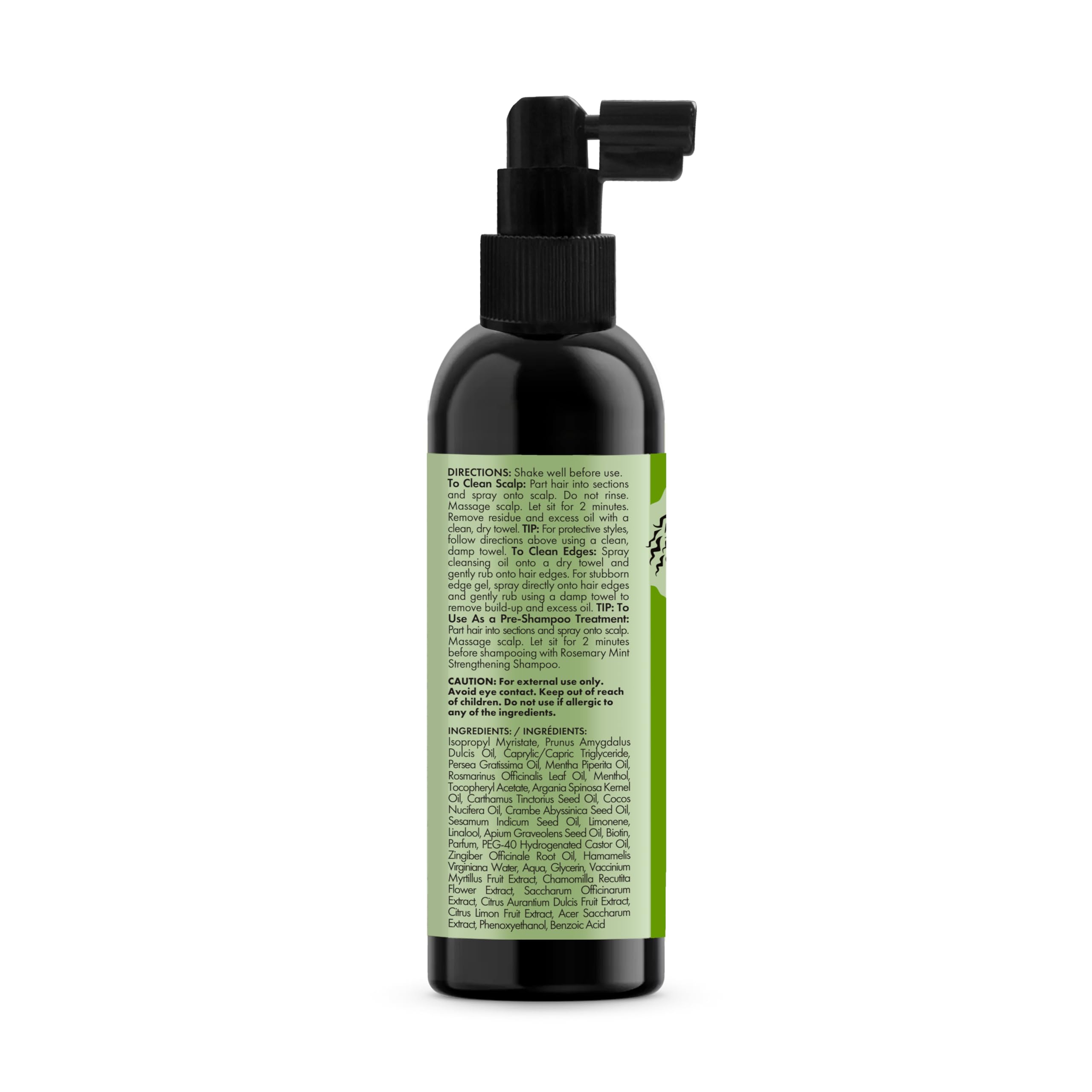 Mielle Rosemary & Mint Scalp & Edge Cleansing Hair Oil for Product Build Up, 118 ml