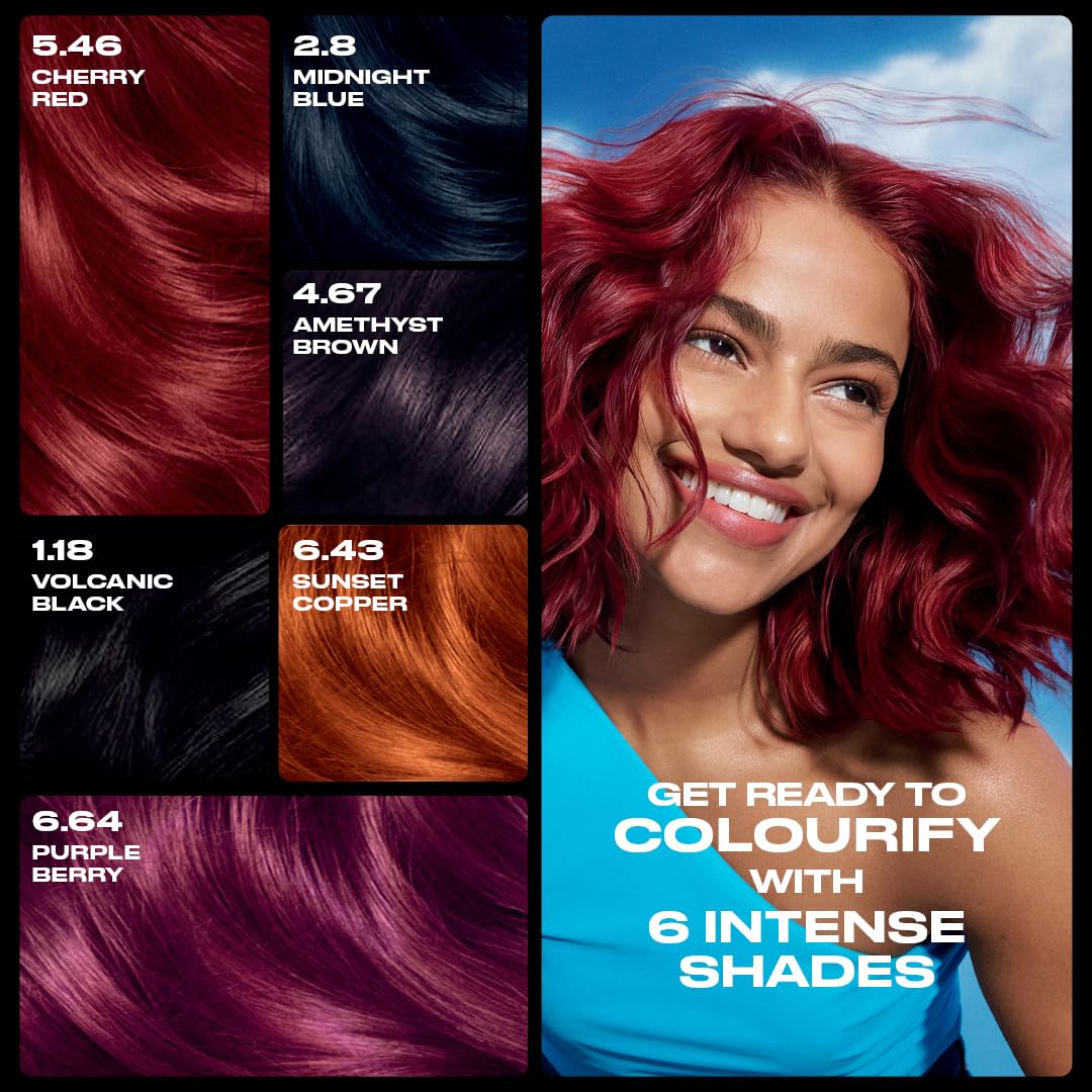 Clairol Nice N Easy Permanent Bold Hair Dye 5.46 Cherry Red Zero Ammonia 9