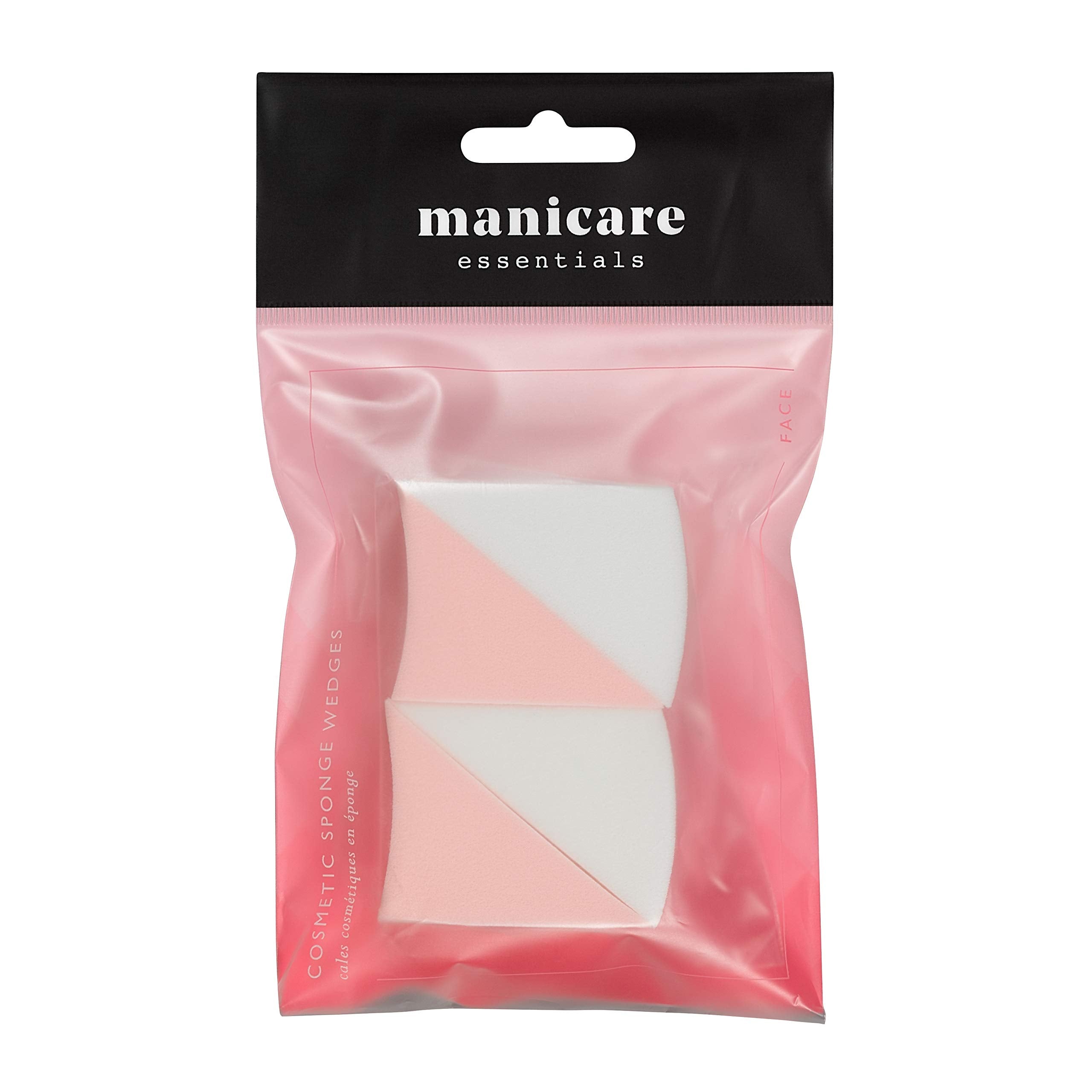 Manicare Cosmetic Wedges, Pack of 4 Latex Free Triangle Sponges for Flawless Blending