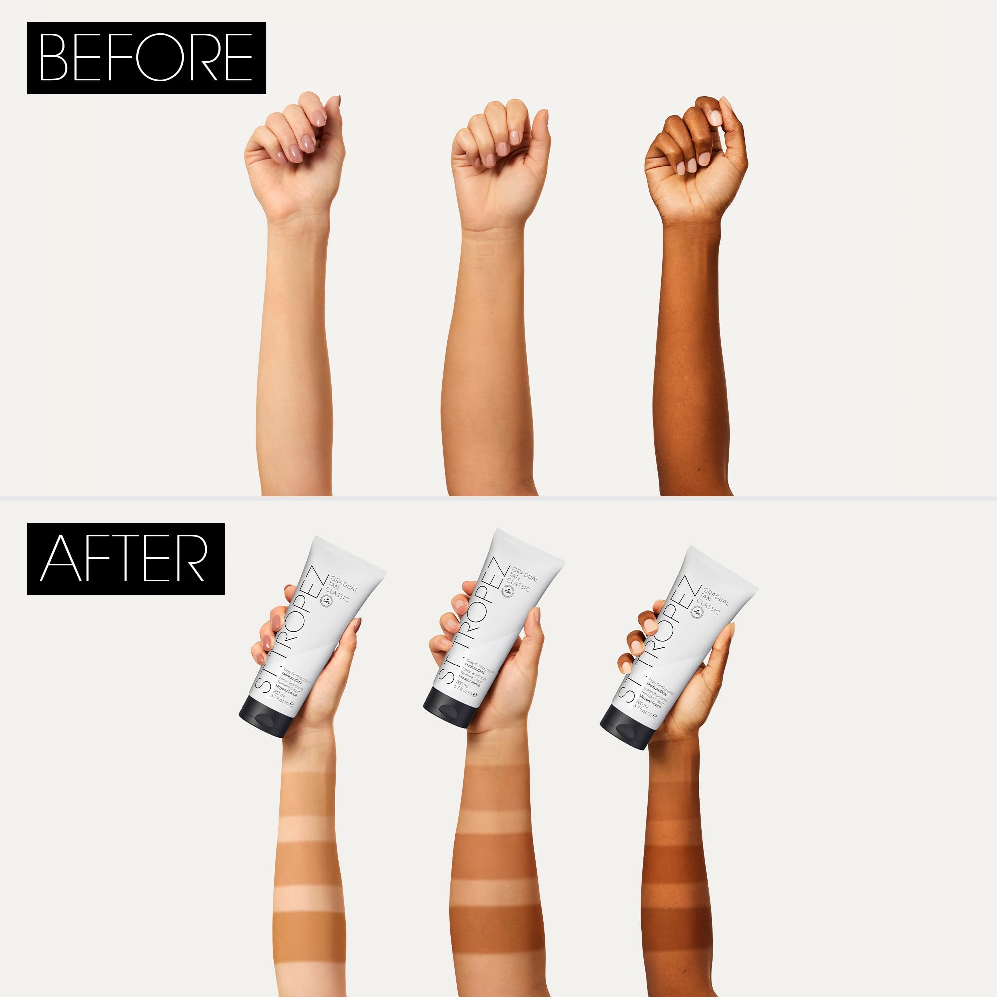 St. Tropez Gradual Tan Firming Lotion, Medium/ Dark Shade, Sun Kissed Glow Selbstbräuner