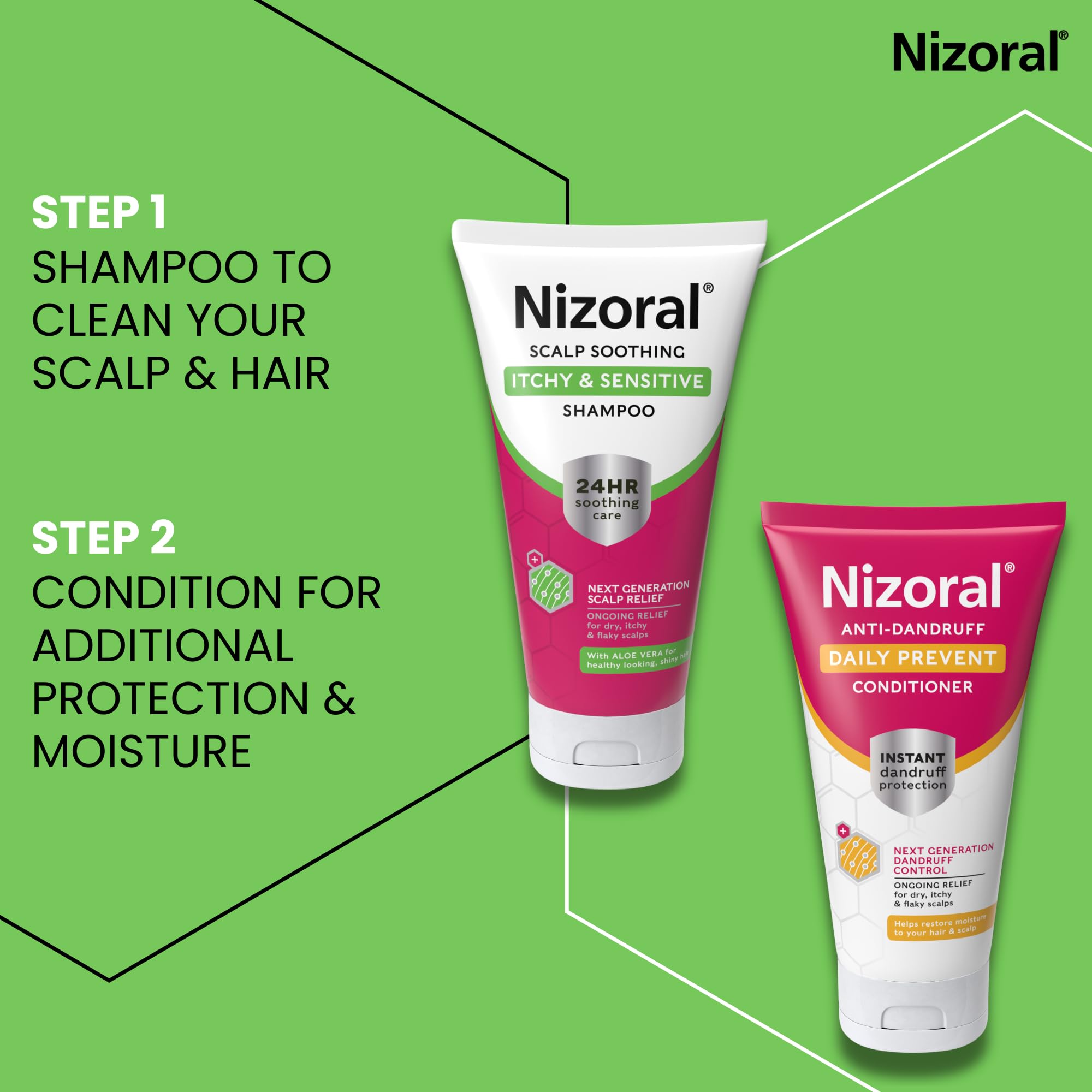 Nizoral Shampoo zur Beruhigung der Kopfhaut bei Juckreiz und empfindlicher Haut für 24 Stunden Linderung (200 ml) 7