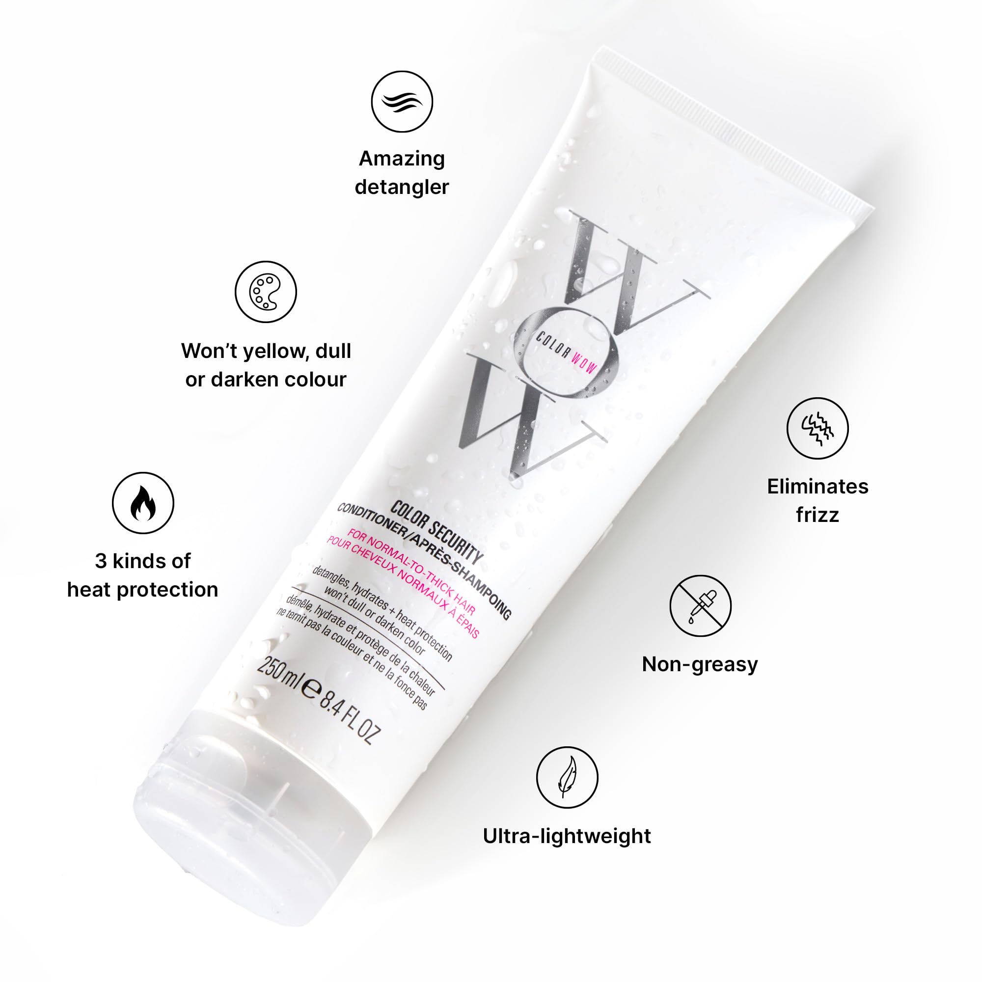 COLOR WOW Color Security Conditioner for Normal to Thick Hair – Hydrating 3