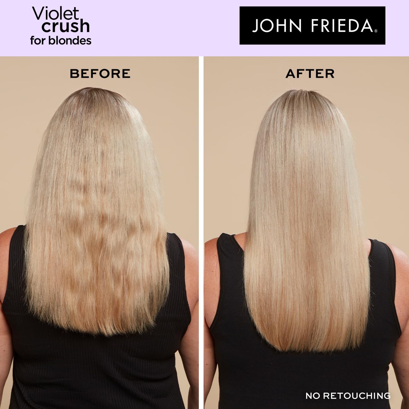 John Frieda Violet Crush Purple Shampoo and Conditioner Bundle for Blonde Hair 3