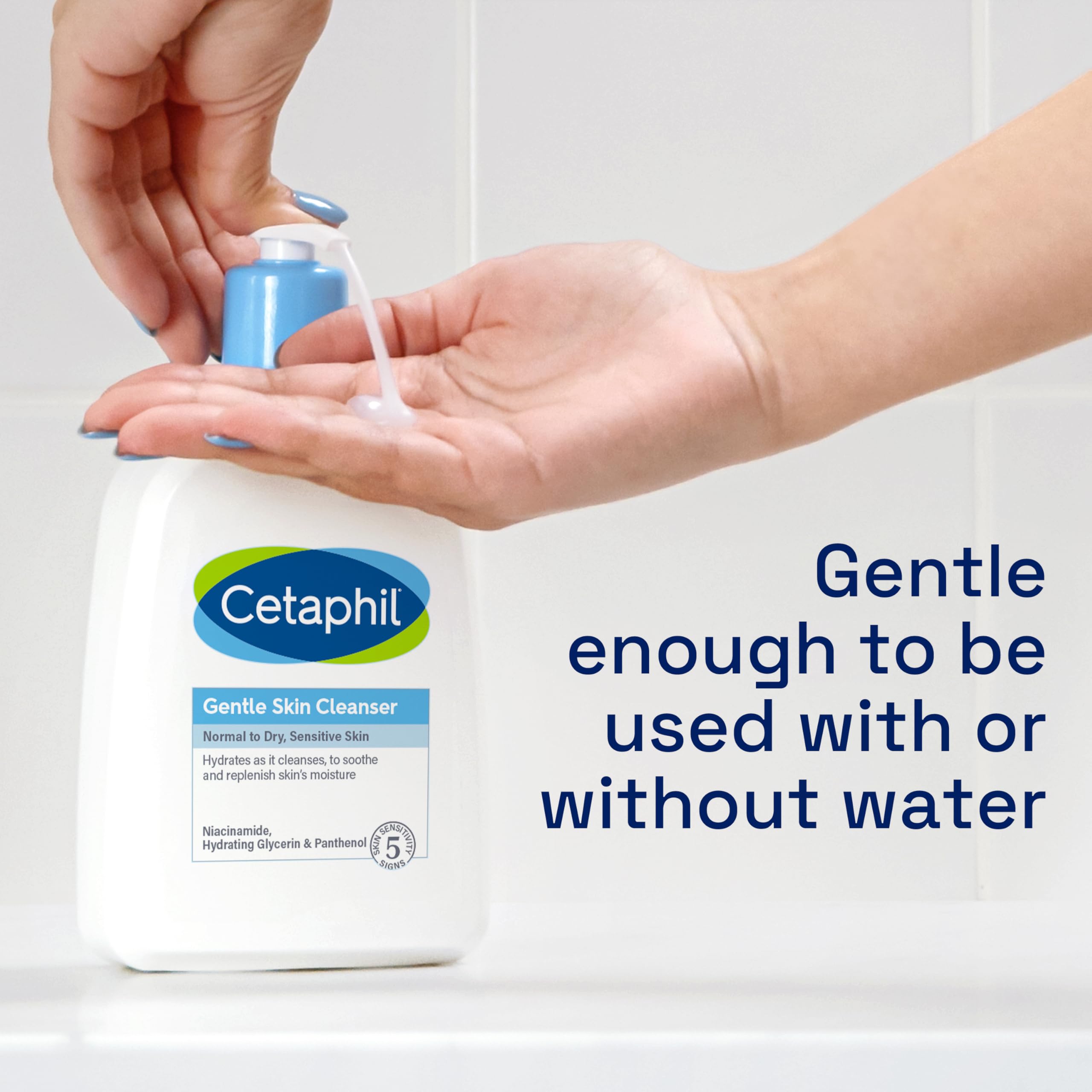 Cetaphil Gentle Skin Cleanser 1L Face & Body Wash for All Ages & Sensitive Skin 7