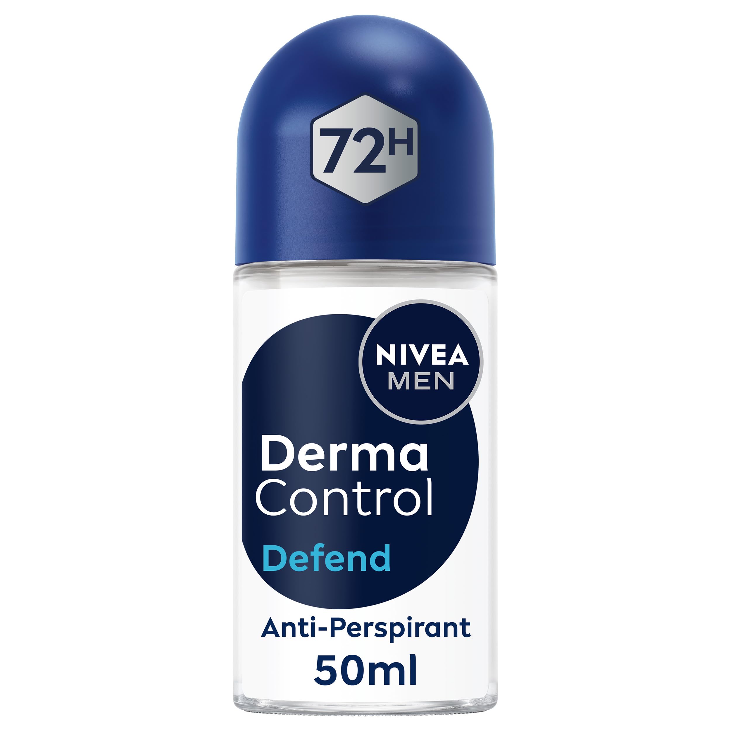 NIVEA MEN Derma Control Defend Roll On Anti-Perspirant Deodorant with Hyaluronic Acid (50ml)