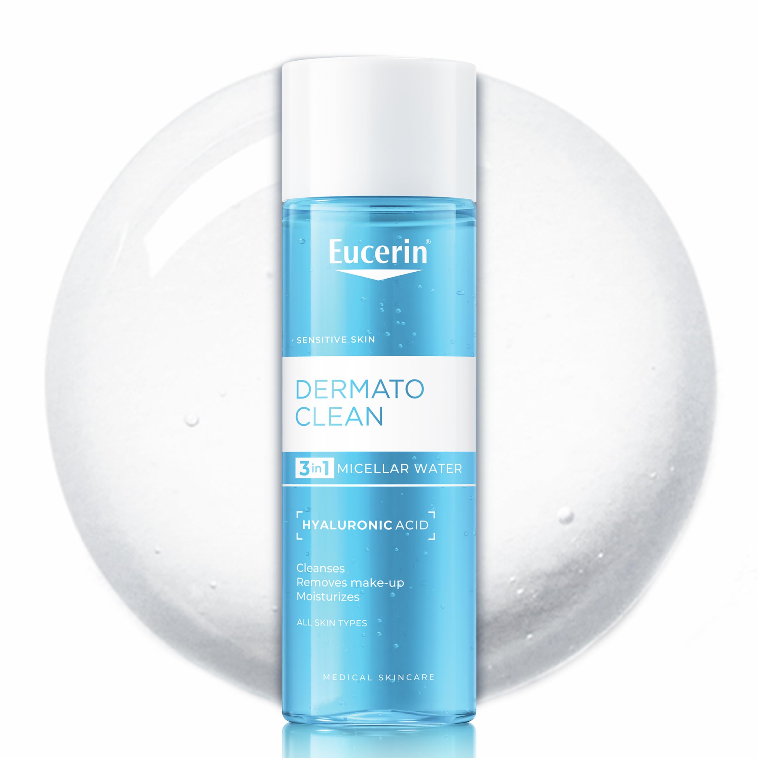 Eucerin DermatoClean 3in1 Micellar Cleansing Fluid 200ml - Gentle Facial Cleanser