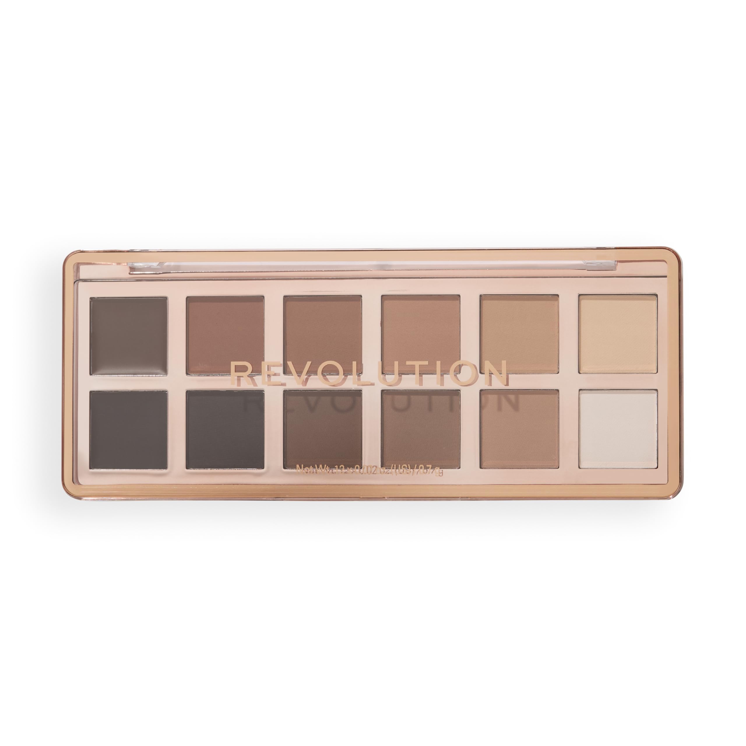 Revolution The Master Icon Matte Nudes Eyeshadow Palette - 12 High-Impact Vegan Shades 4