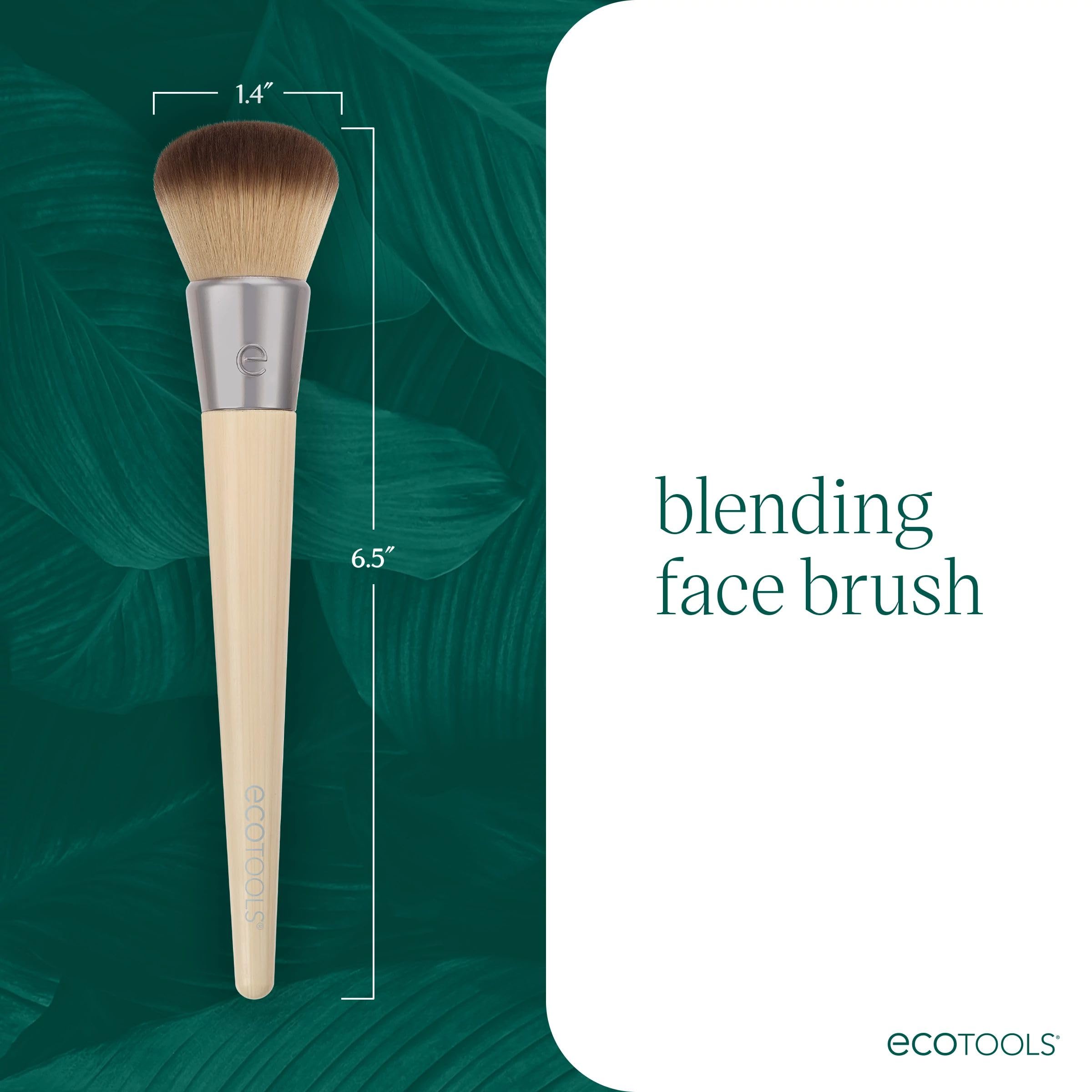 EcoTools Blending Face Makeup Brush for Liquid, Cream Foundation & Bronzer 5