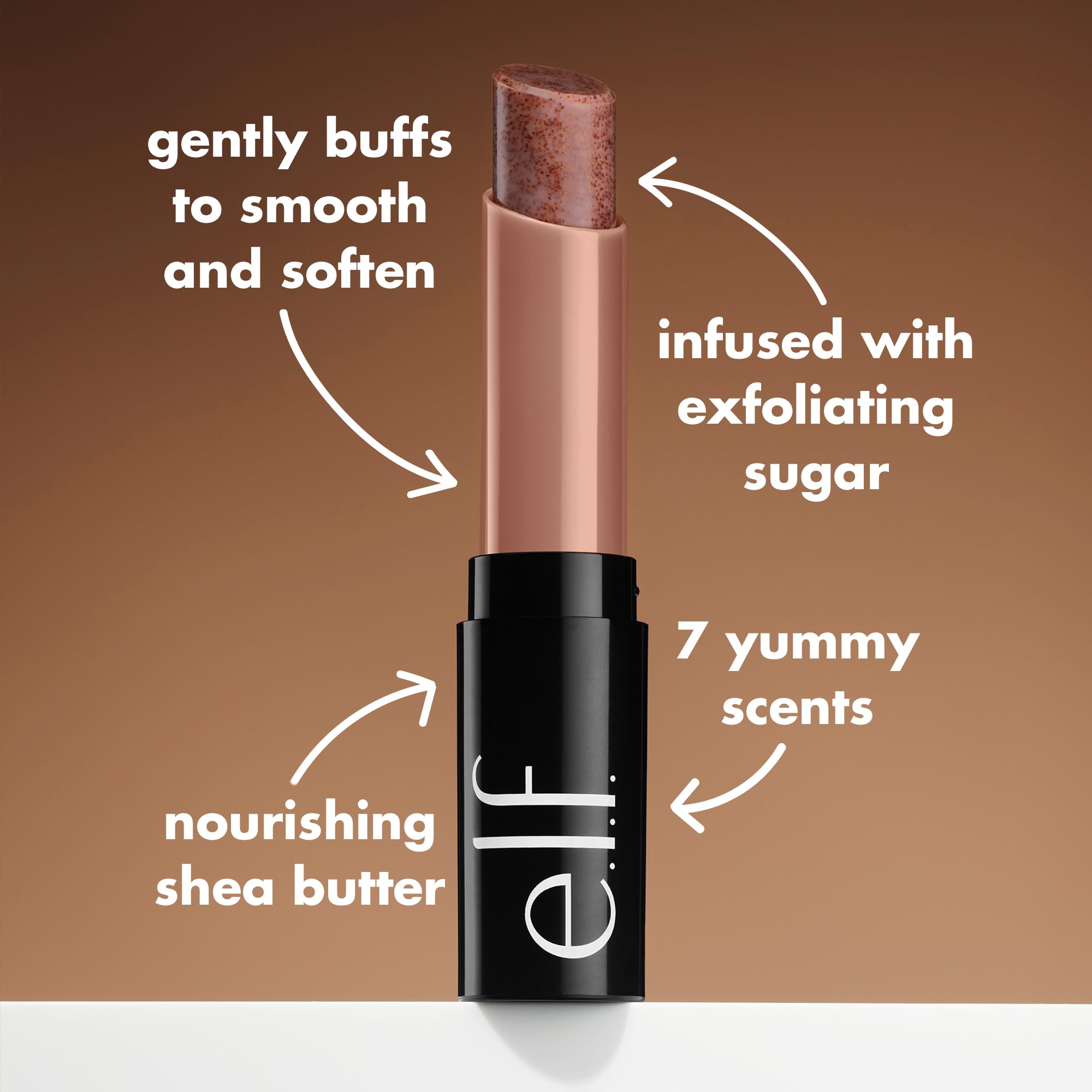 elf Lippenpeeling, feuchtigkeitsspendendes, duftendes Lippenpeeling zum Peelen und Glätten der Lippen, angereichert mit Jojobaöl, vegan und tierversuchsfrei, Erdbeere 4