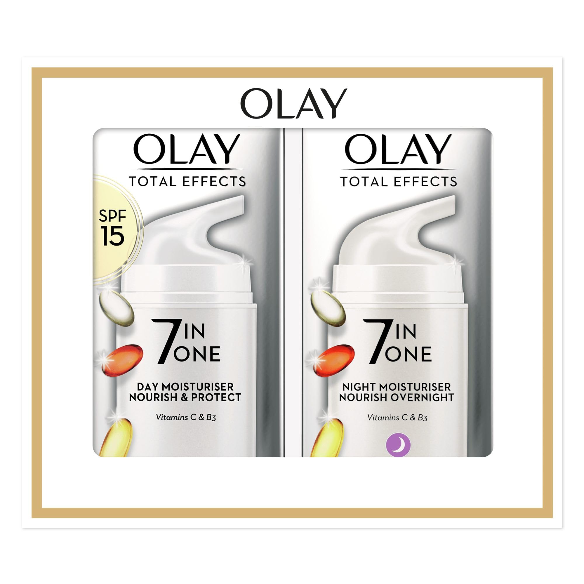 Olay Total Effects Anti-Ageing 7in1 Gift Set with SPF 15 Day Cream and Night Moisturiser 1