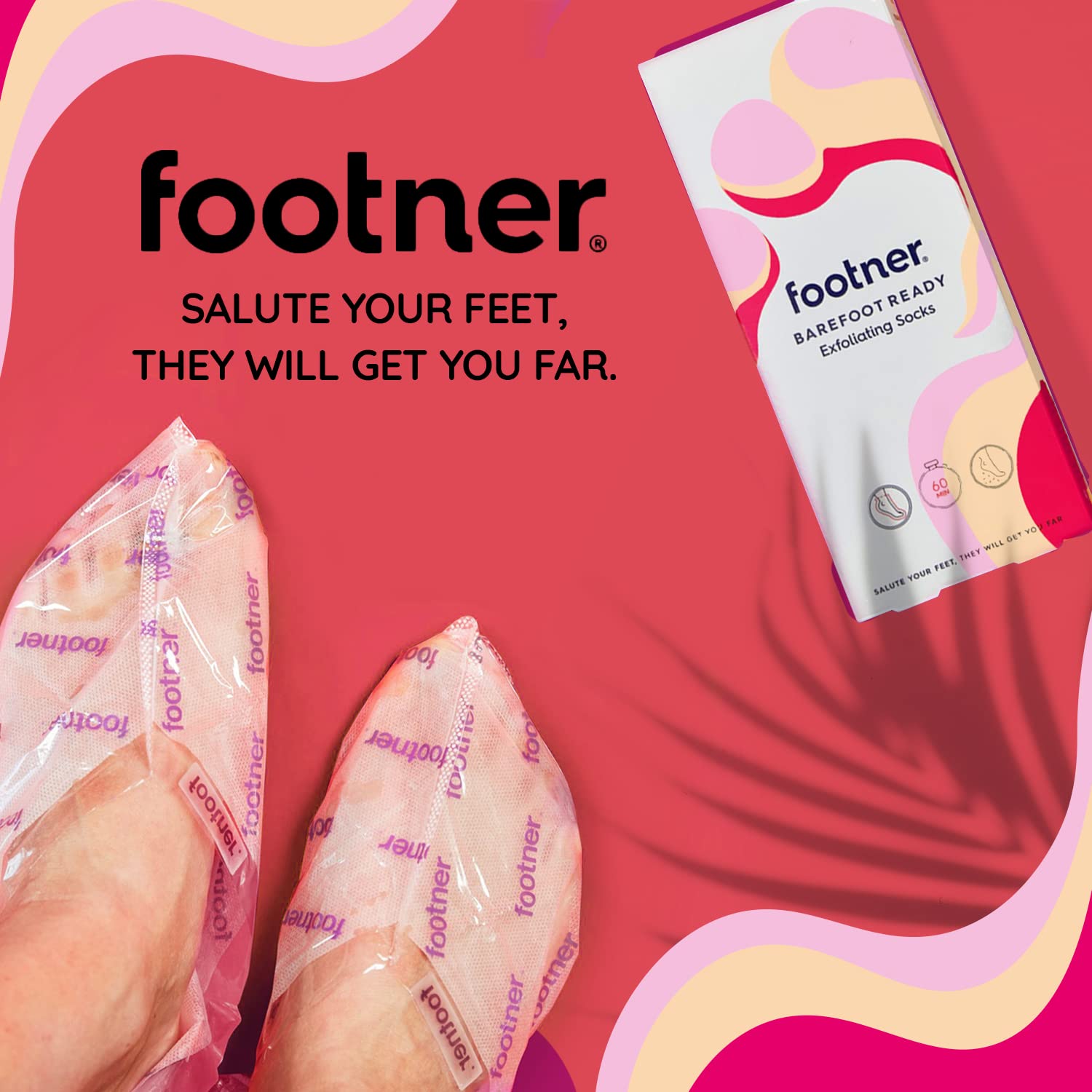 Footner Exfoliating Foot Mask Socks for Hard Skin and Cracked Heels 6