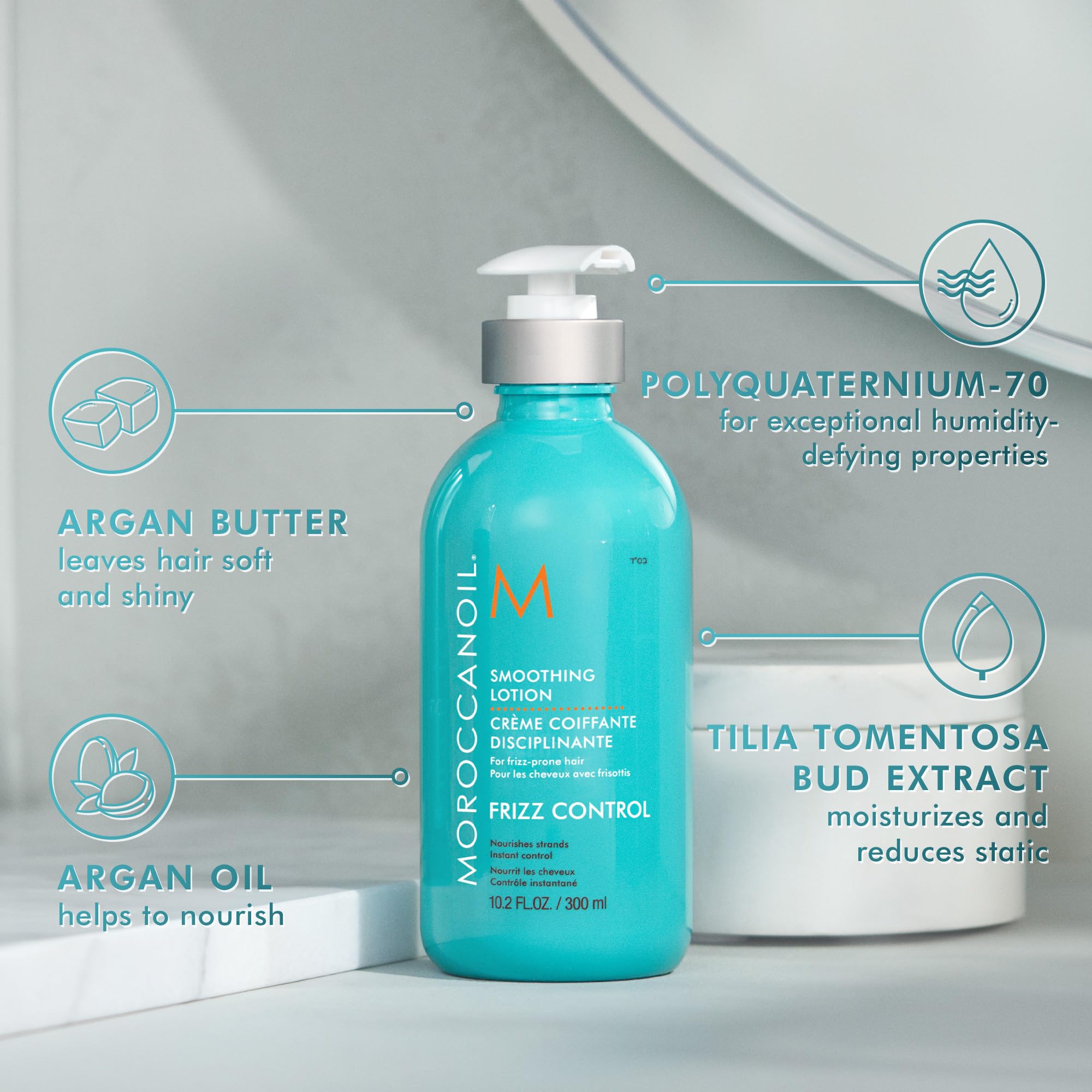 Moroccanoil Smoothing Lotion for Frizz Control and Shine