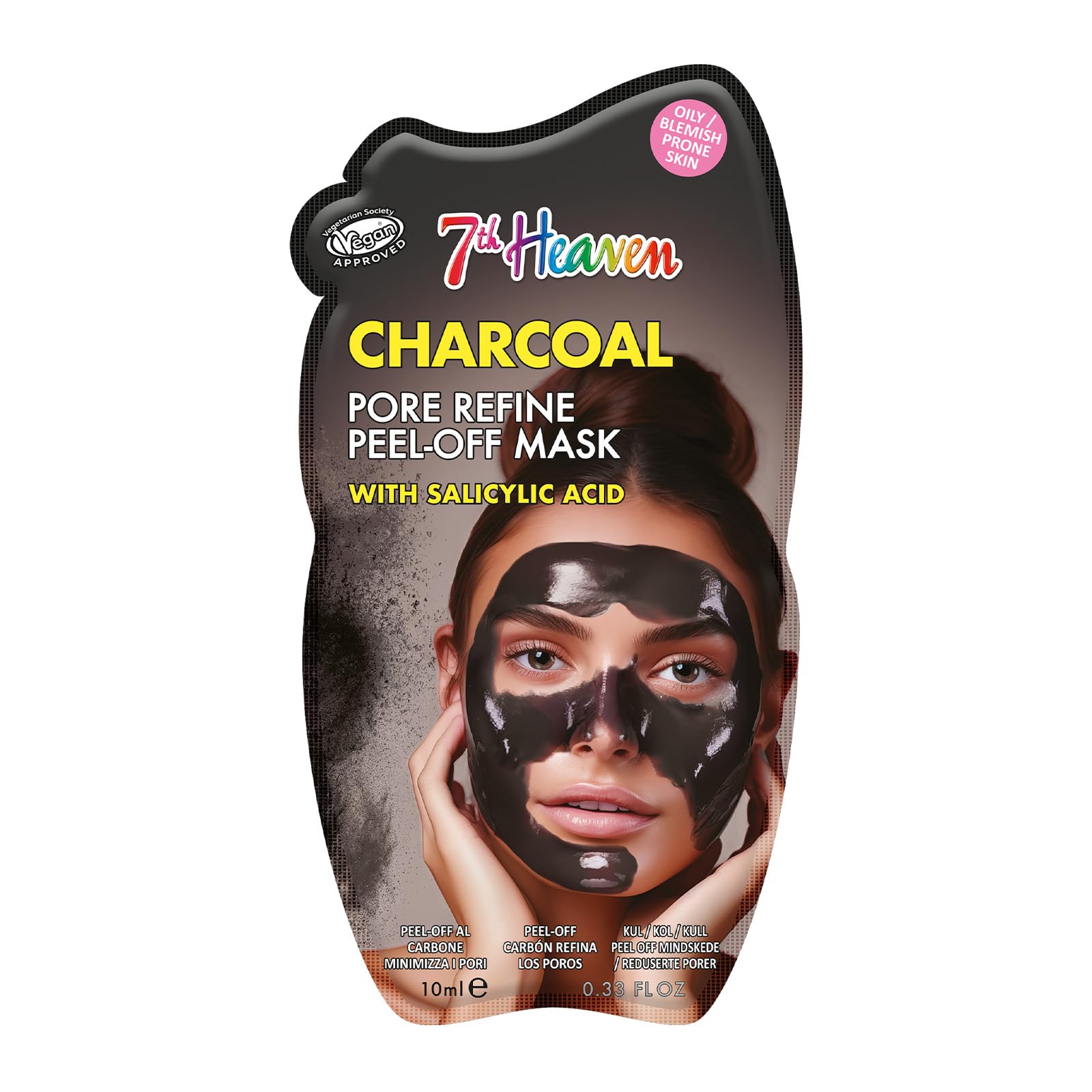 7th Heaven Charcoal Peel Off Face Mask with Salicylic Acid for Oily and Blemish Prone Skin