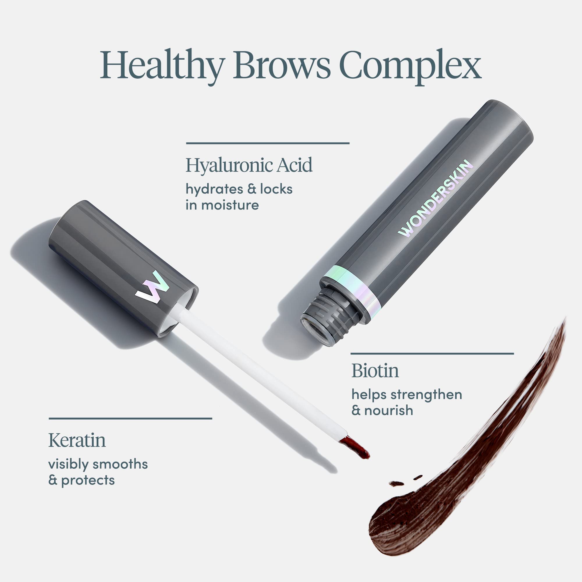 Wonderskin Dream Brow Eye Brow Gel Serum - Long Lasting, Water-Resistant Definition