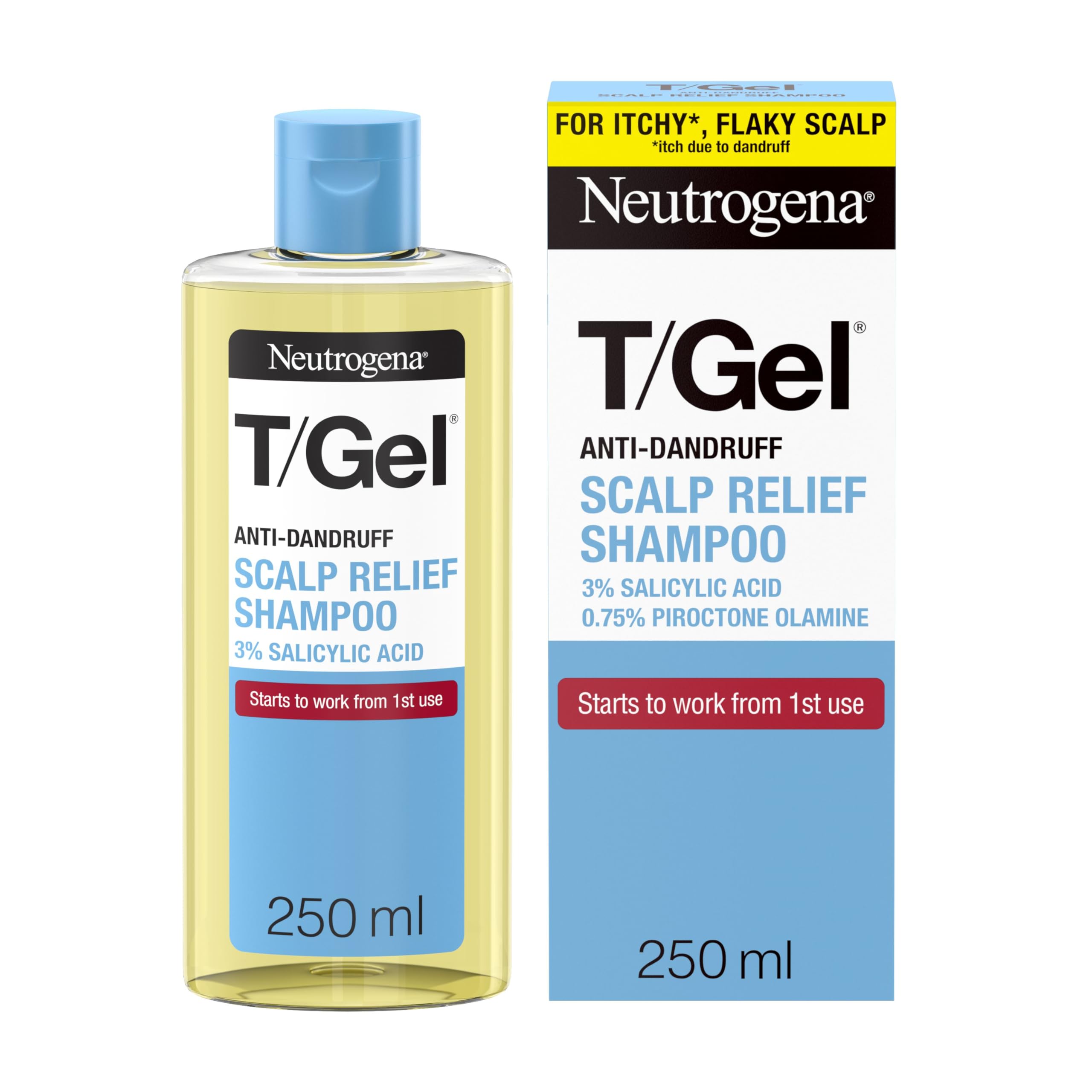 Neutrogena T/Gel Scalp Relief Anti-Dandruff Shampoo with 3% Salicylic Acid (250ml)