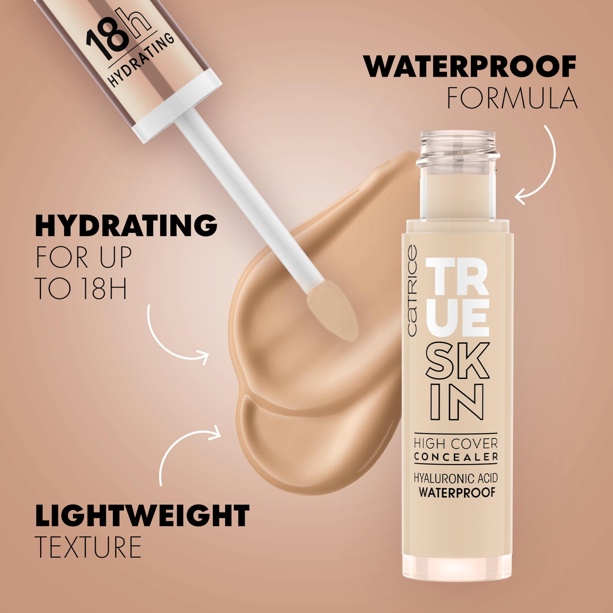 CATRICE True Skin High Cover Concealer 18h Hydrating Waterproof MakeUp 3