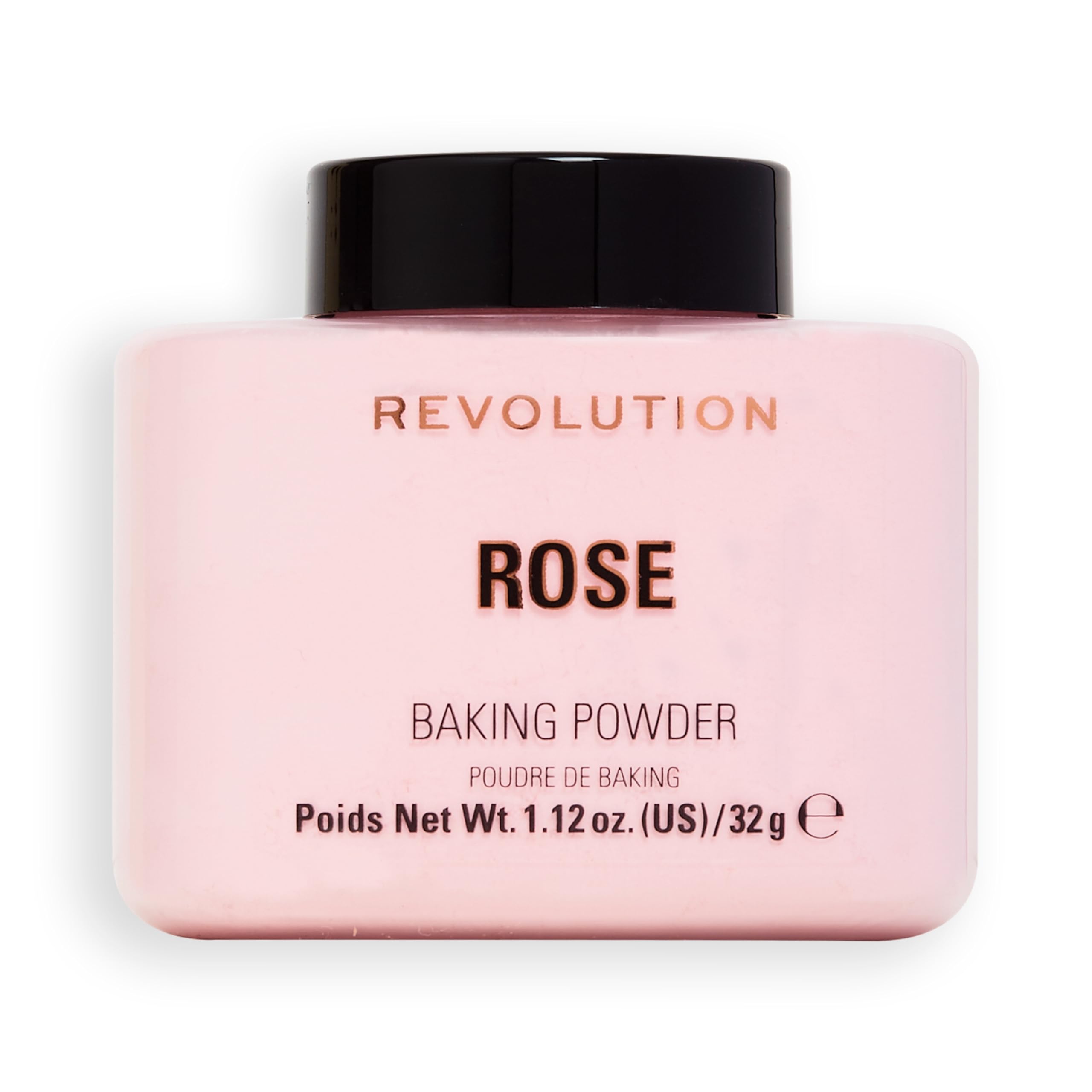 Revolution Beauty London Loose Baking Powder - Rose, Brightening Setting Powder for All Skin Tones, 32g