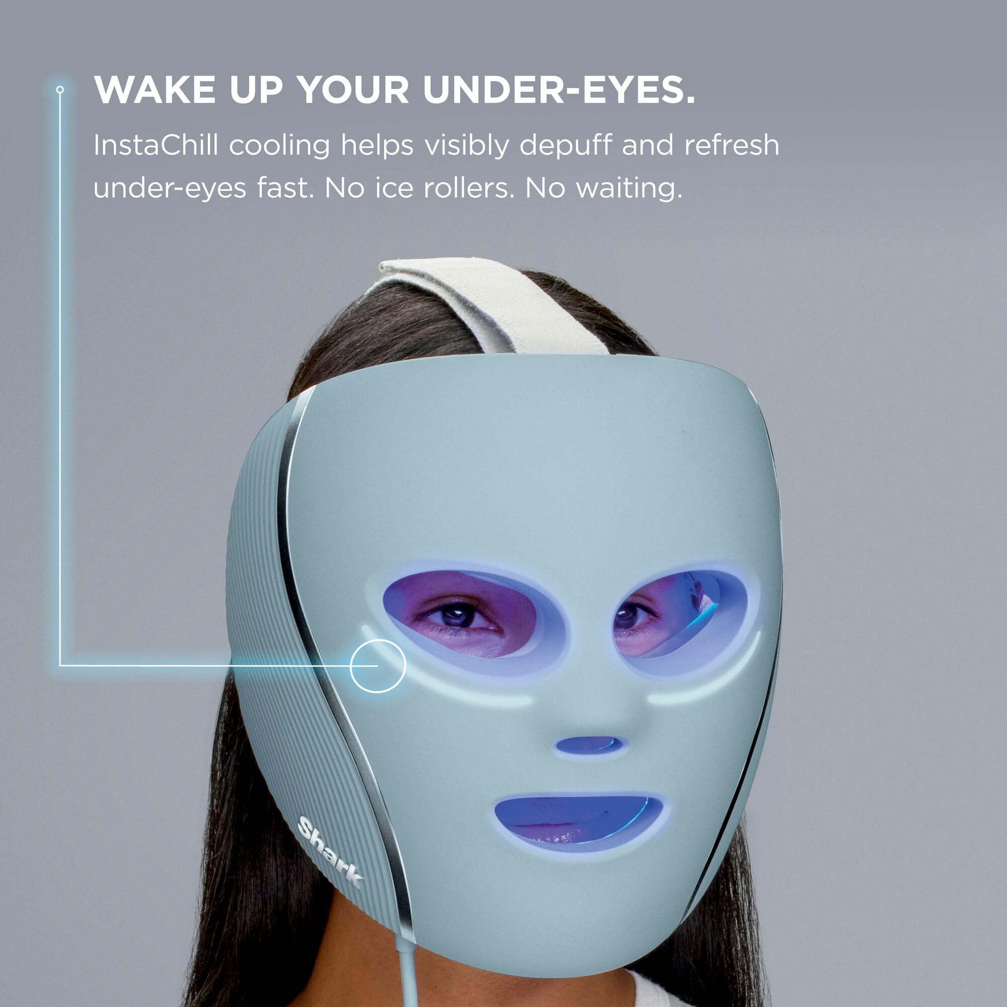 Shark CryoGlow LED Face Mask with Under-Eye Cooling for Anti-Aging & Blemish Repair 8
