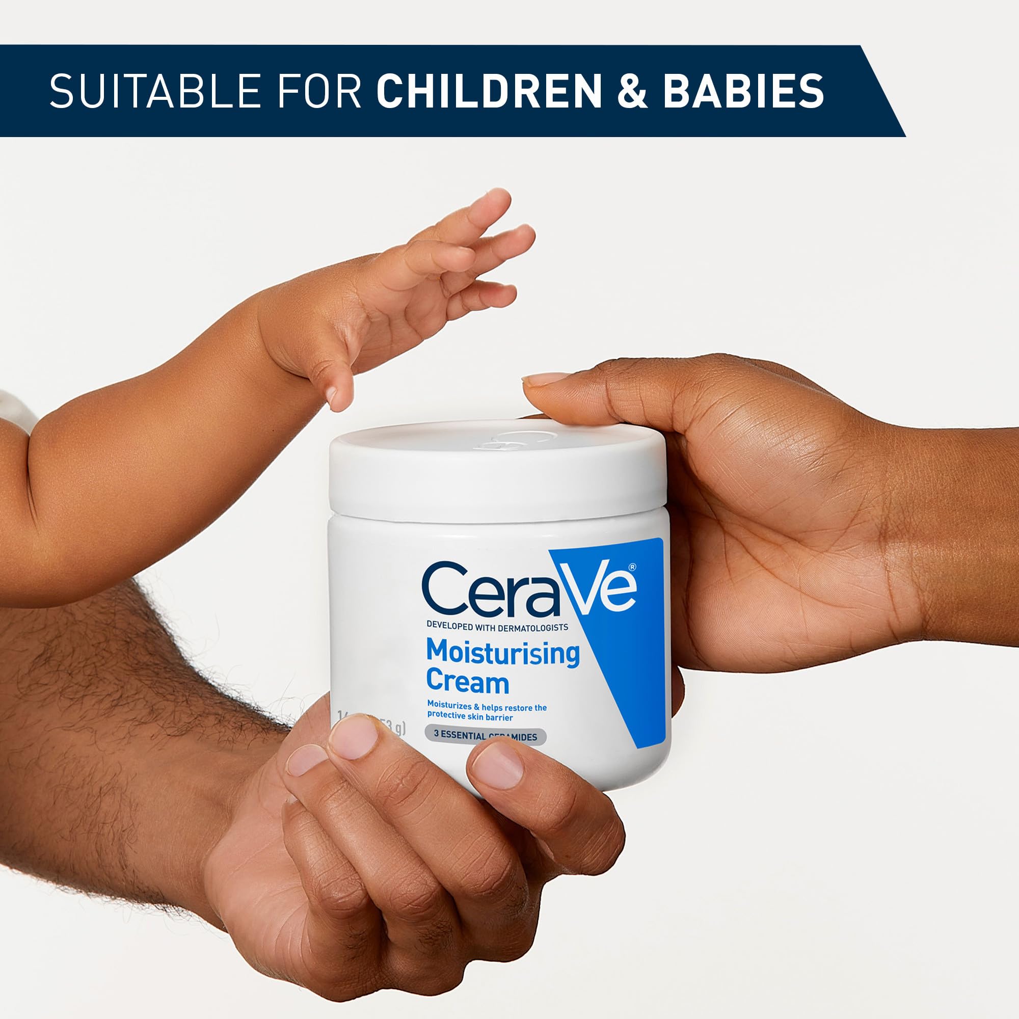 CeraVe Moisturising Cream for Face & Body with 3 Essential Ceramides & Hyaluronic Acid 4