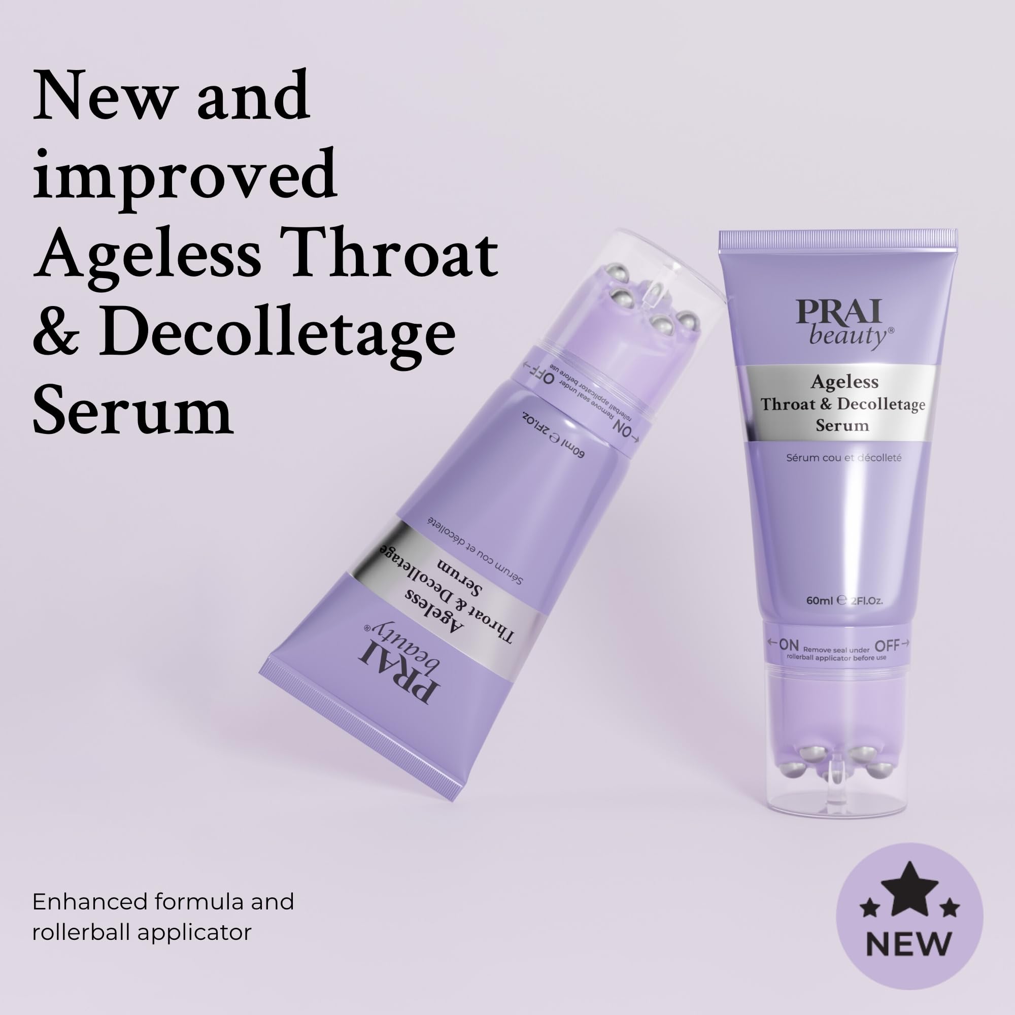 PRAI Ageless Throat & Decolletage Serum 60ml with Rollerball Applicator 7