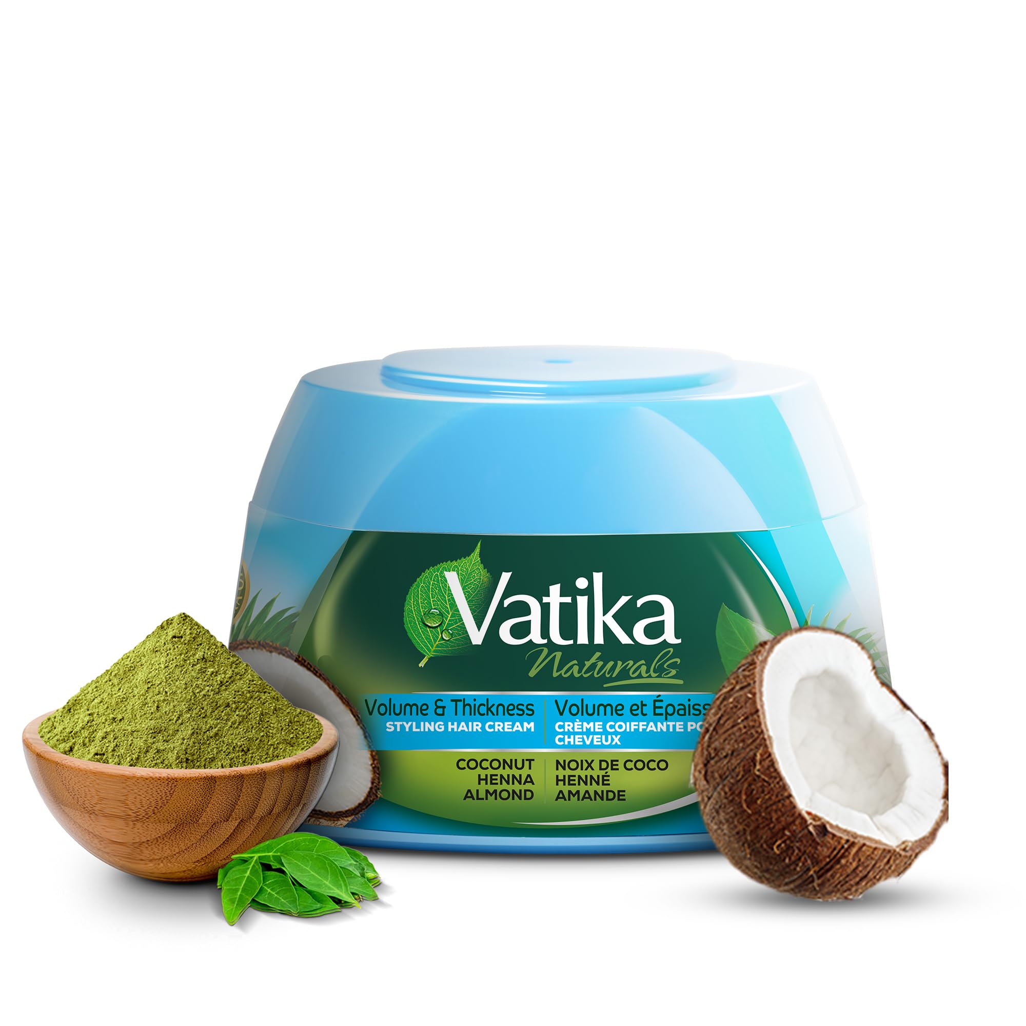 Vatika Naturals Hair Cream for Volume & Thickness 210ml with Coconut & Henna