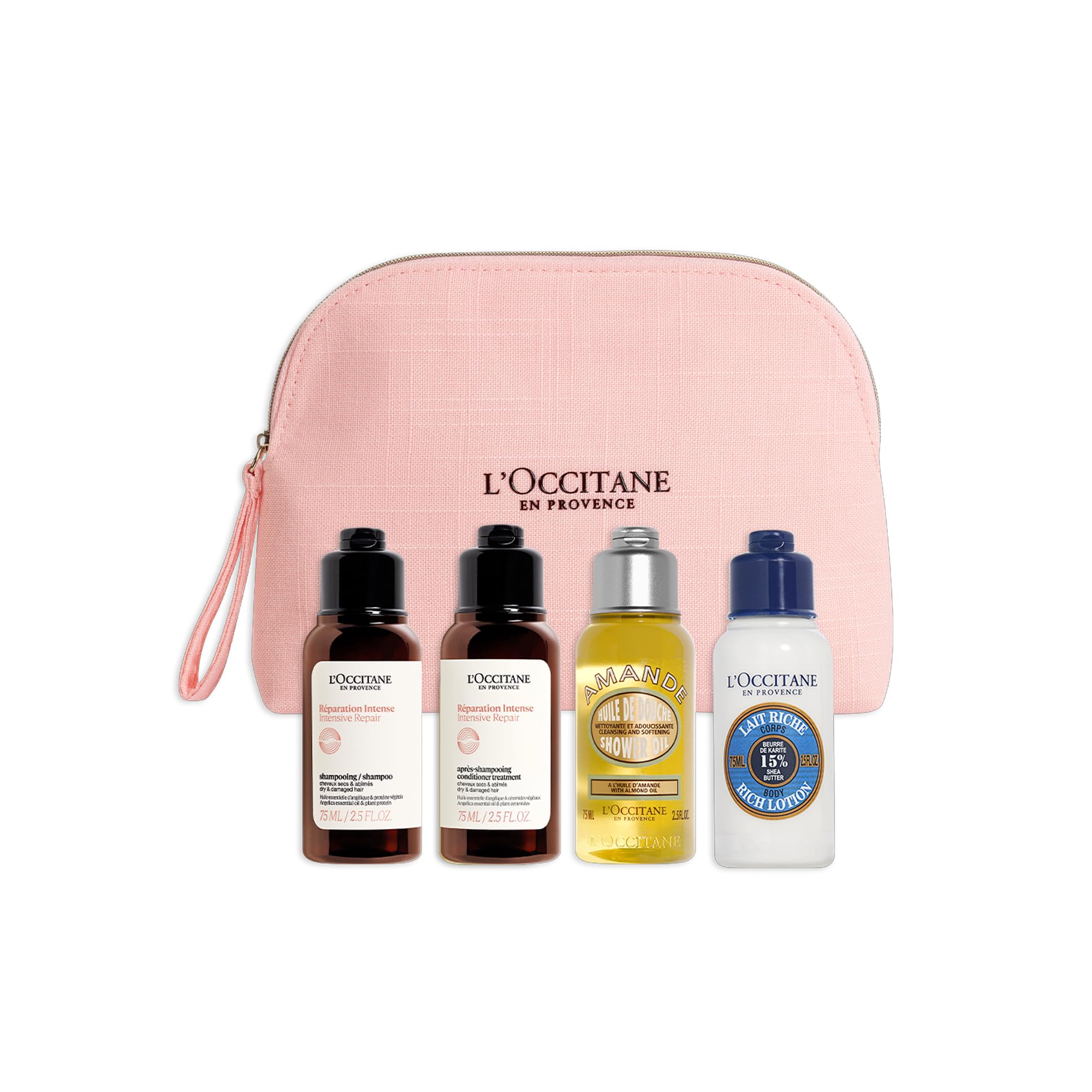 L'OCCITANE Travel Essentials Collection - Premium Clean Beauty Bath & Body Set